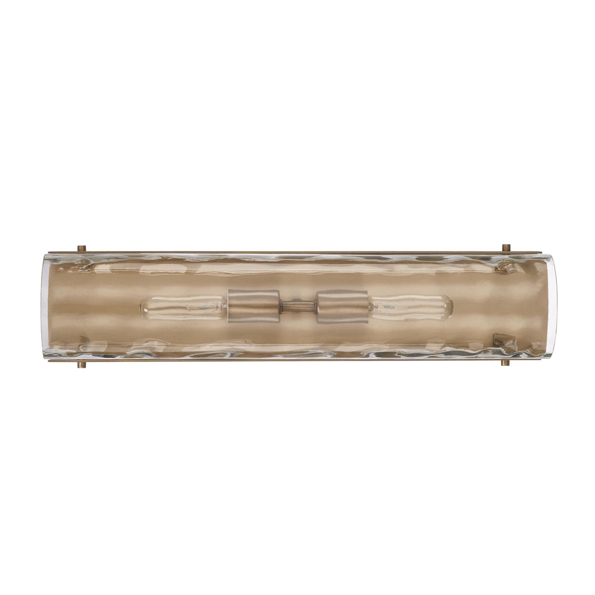 Shown in Aged Brass finish and Clear Water glass