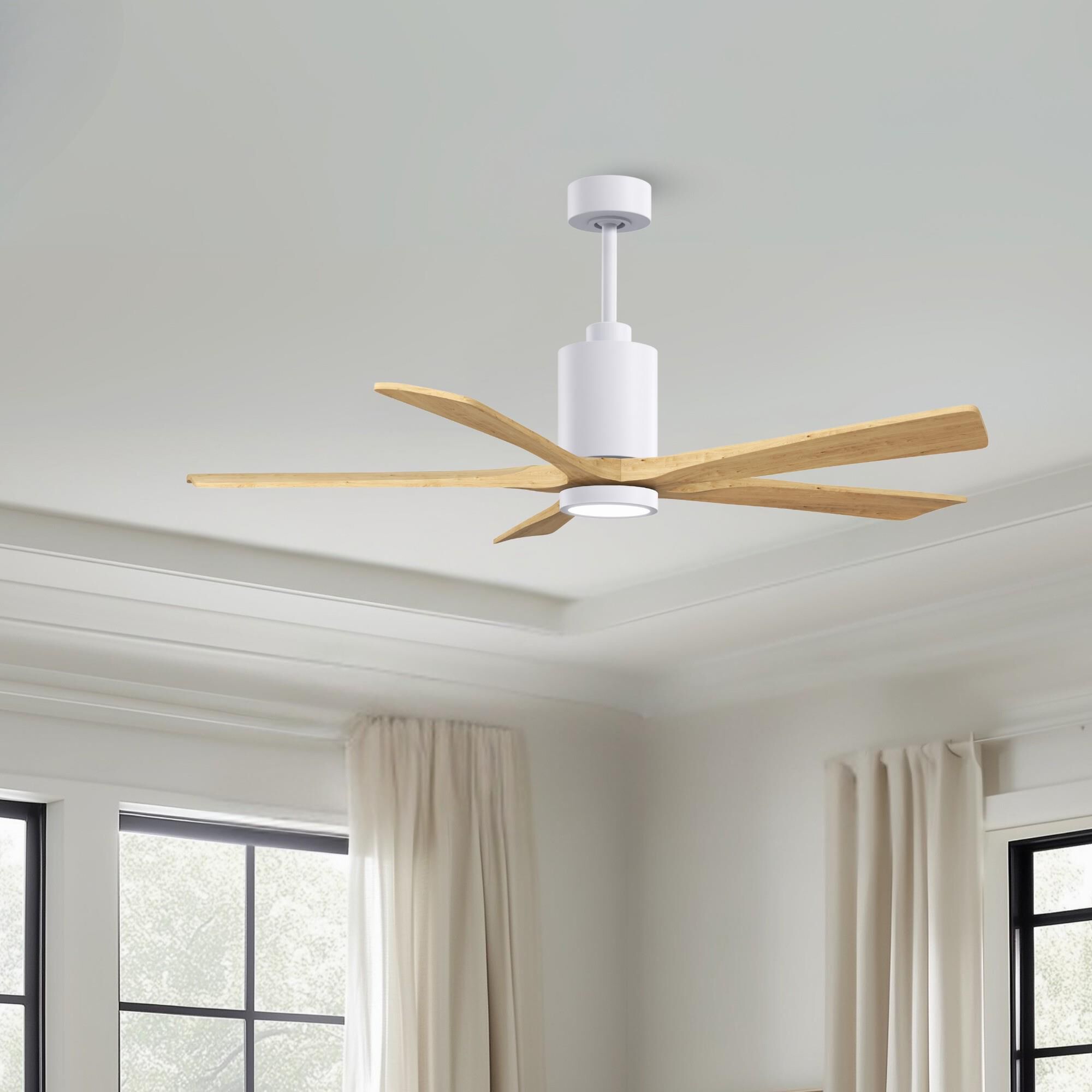 Patricia 60 Inch Ceiling Fan with Light Kit by Matthews Fan Company