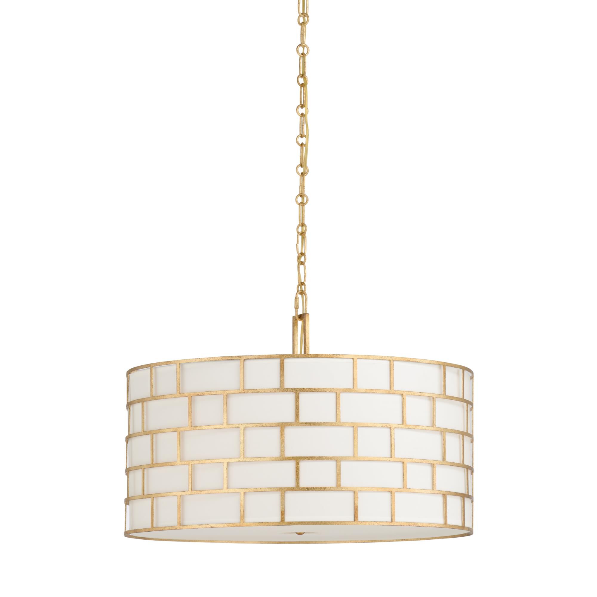 Shown in Antique Gold Leaf - Off White finish