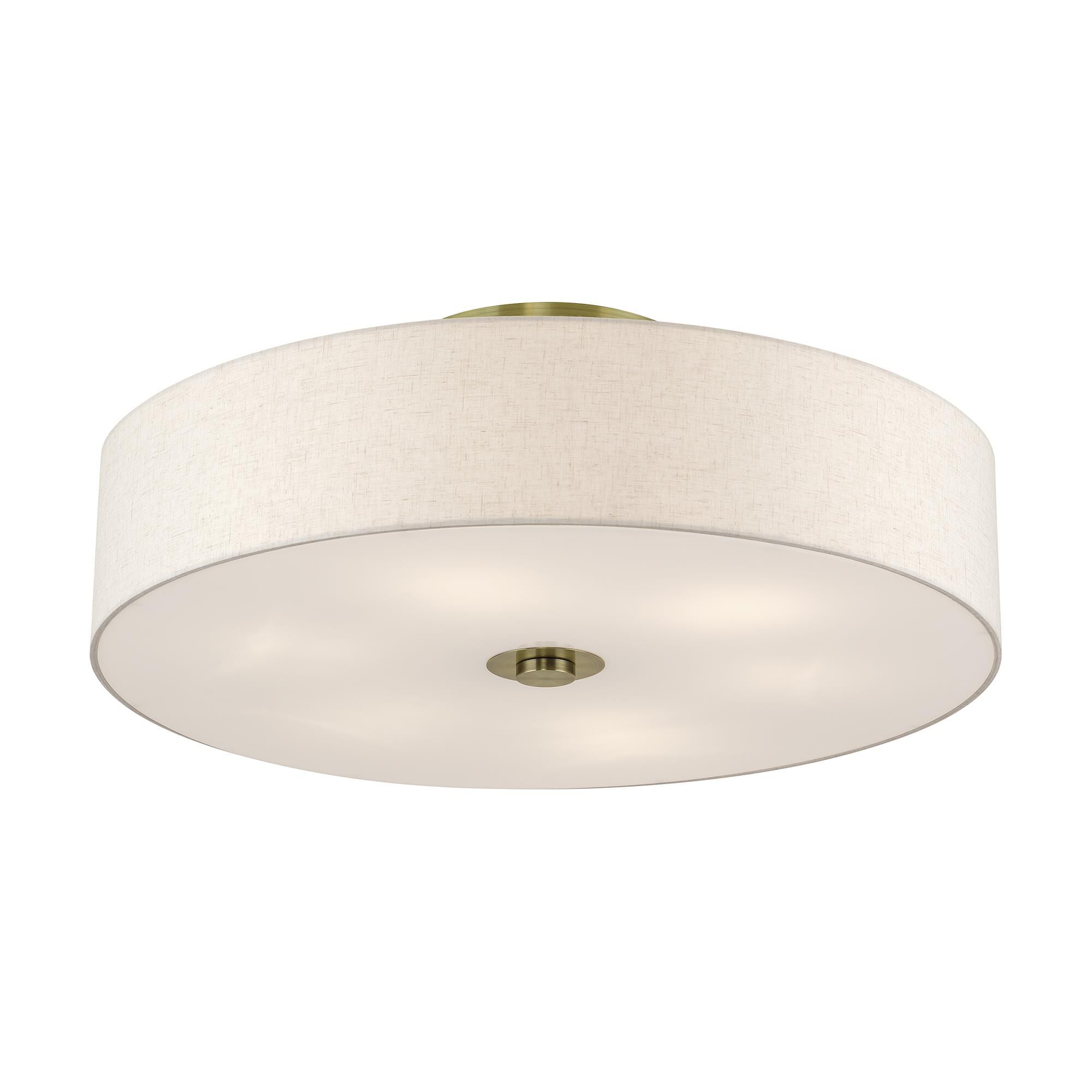 Monroe 30 Inch Semi Flush Mount by Livex Lighting