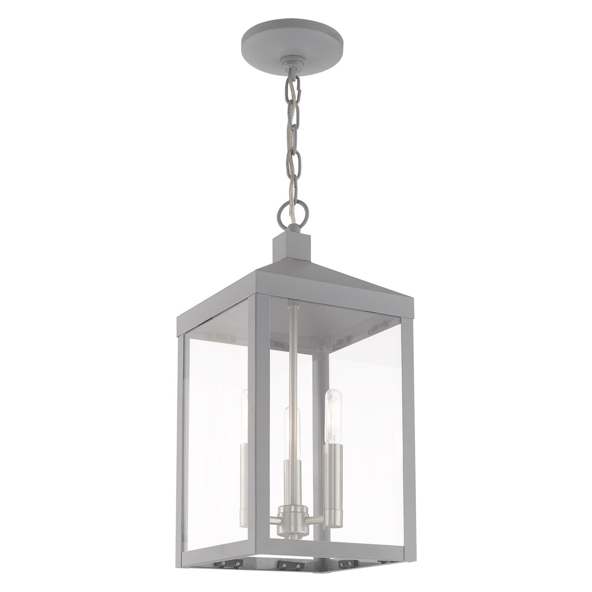 Nyack 18 Inch Tall 3 Light Outdoor Hanging Lantern by Livex Lighting