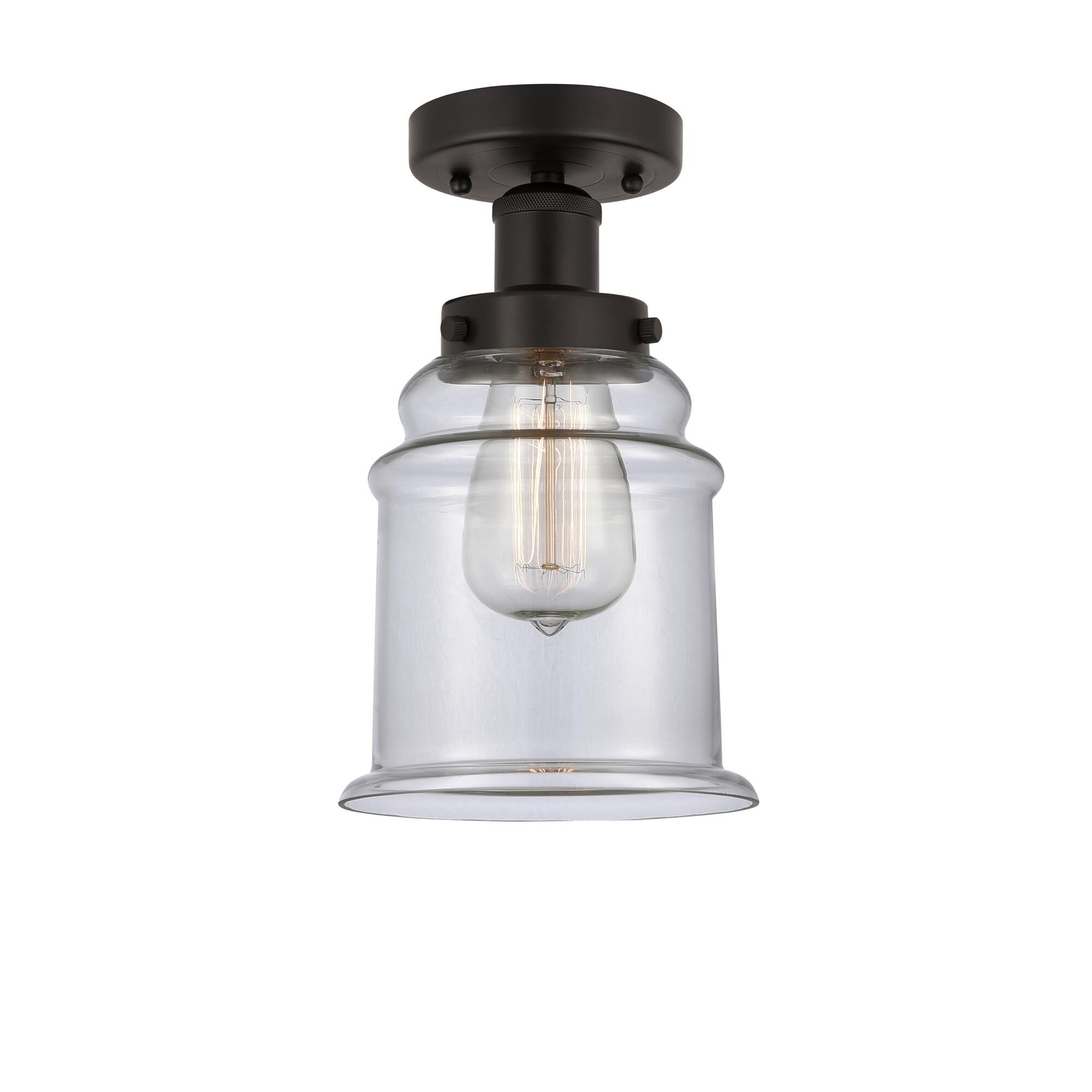 Bruno Marashlian Canton 6 Inch 1 Light Semi Flush Mount by Innovations Lighting