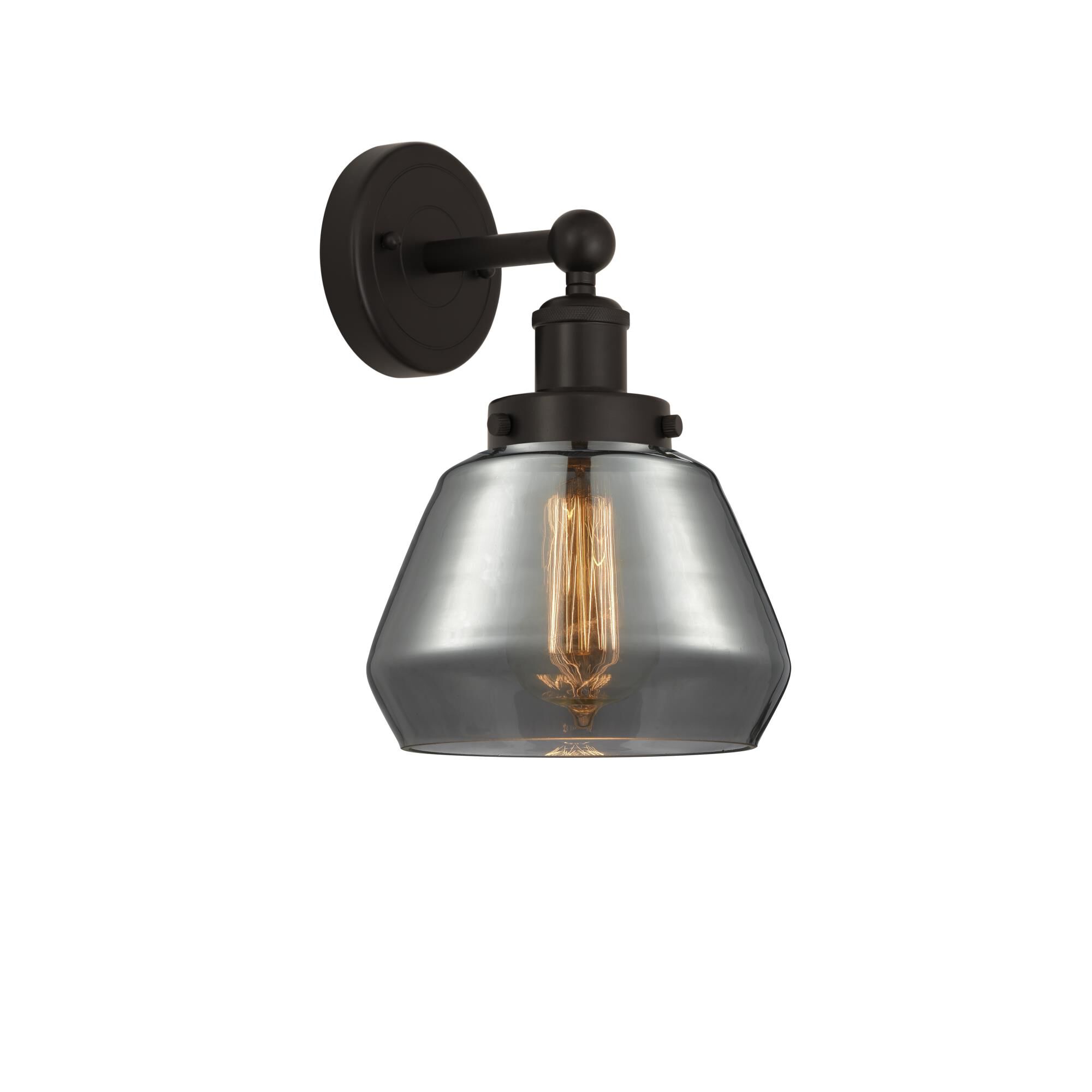 Shown in Oil Rubbed Bronze, Plated Smoke finish and Plated Smoke glass and Plated Smoke Glass shade