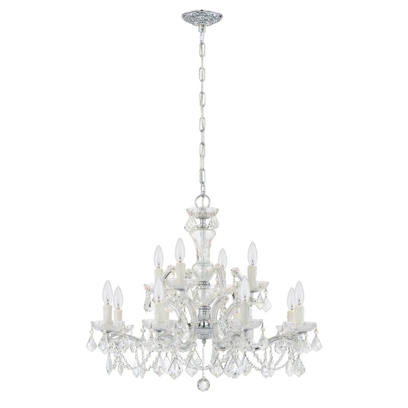 Maria Theresa 29 Inch 12 Light Chandelier by Crystorama