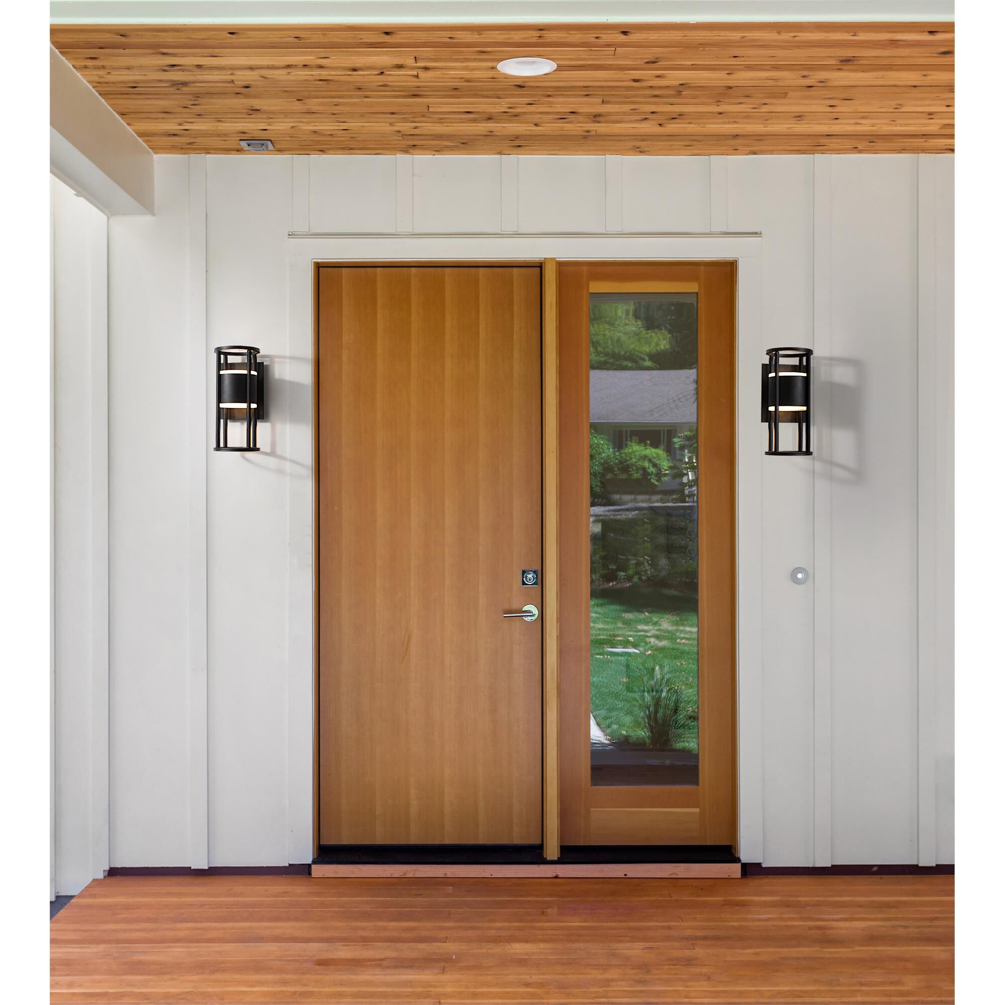Shown in Black finish and Etched glass