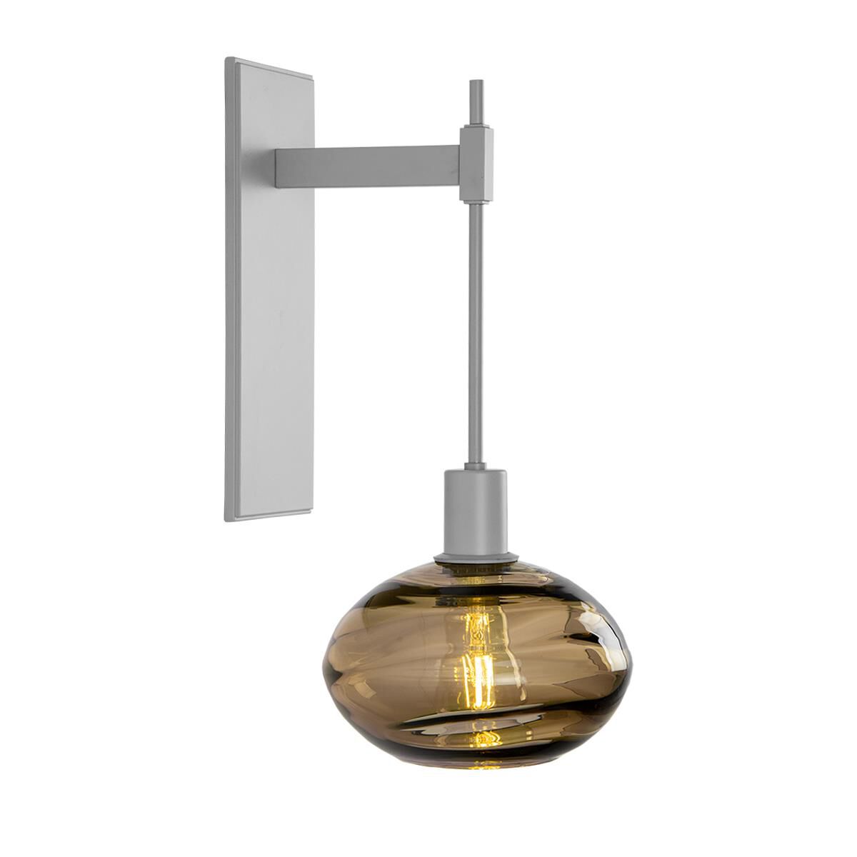 Shown in Metallic Beige Silver finish and Optic Blown Bronze glass