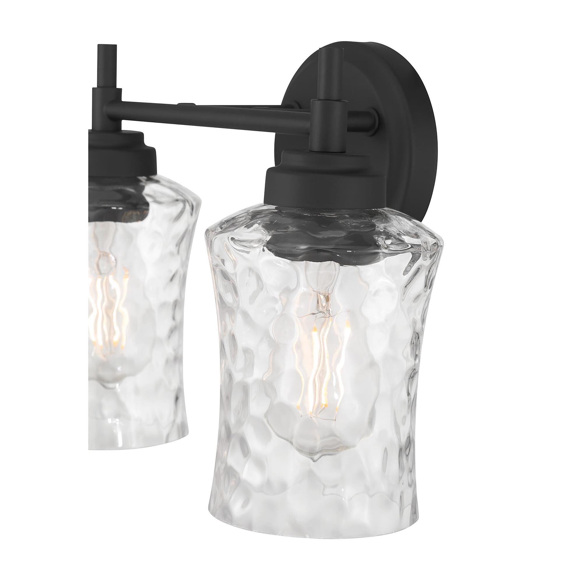 Shown in Matte Black finish and Clear Stone Water glass