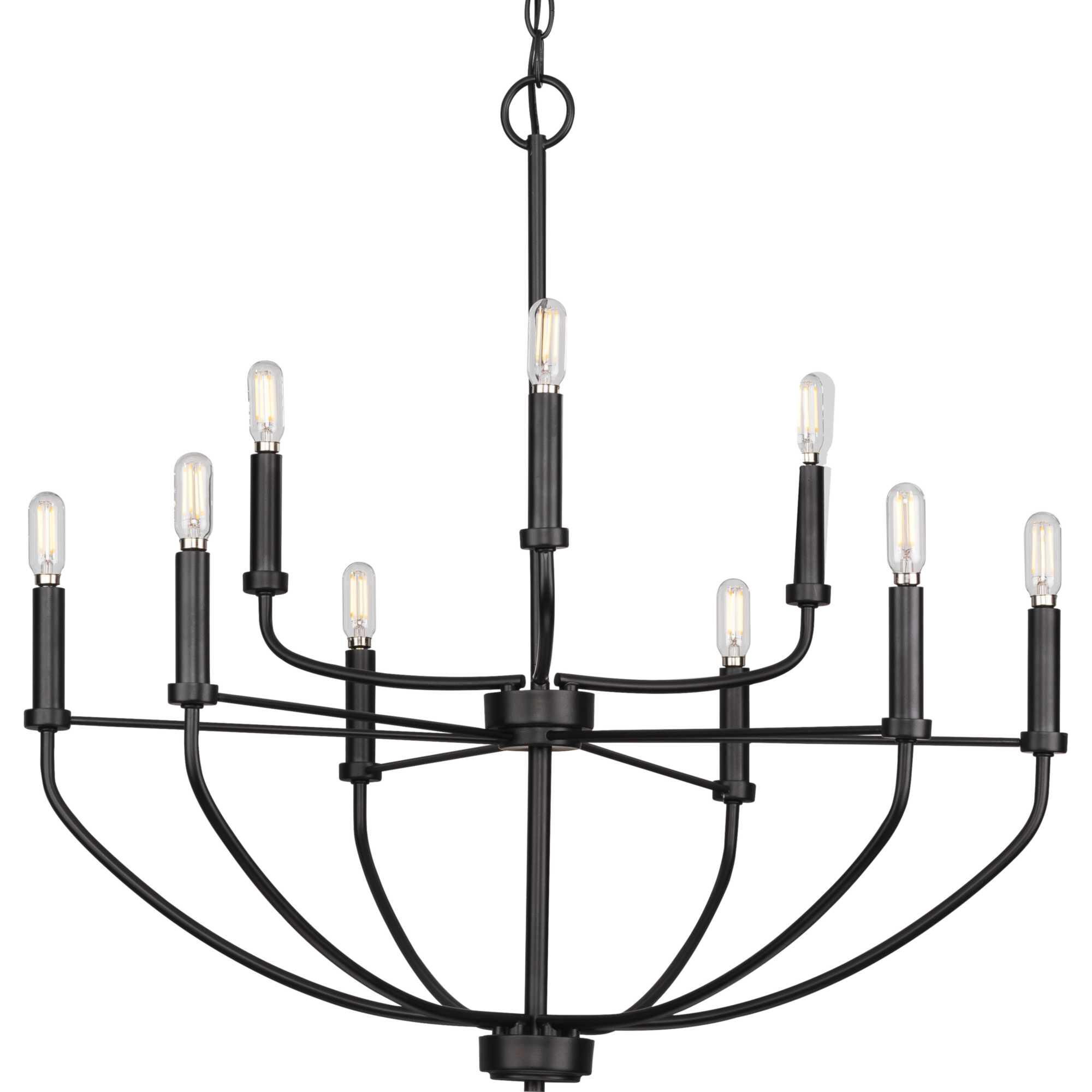 Leyden 28 Inch 9 Light Chandelier by Progress Lighting