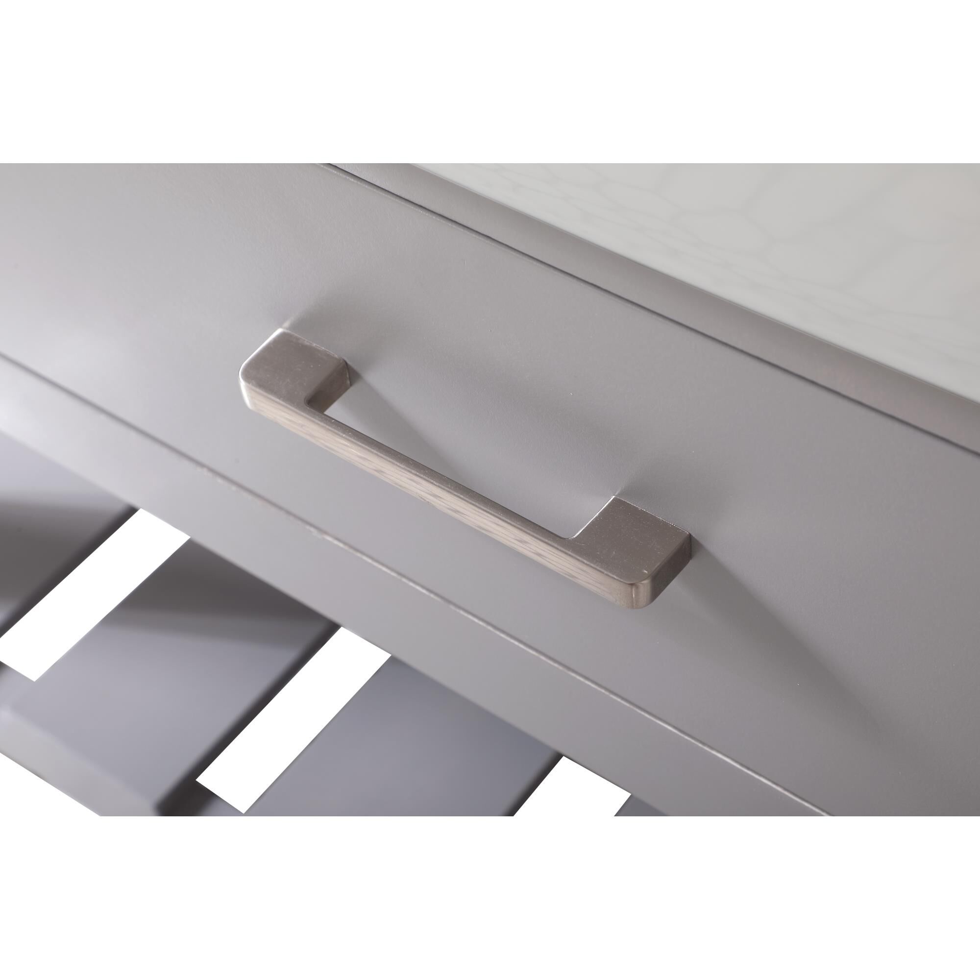 Shown in Grey finish and With Backsplash accent