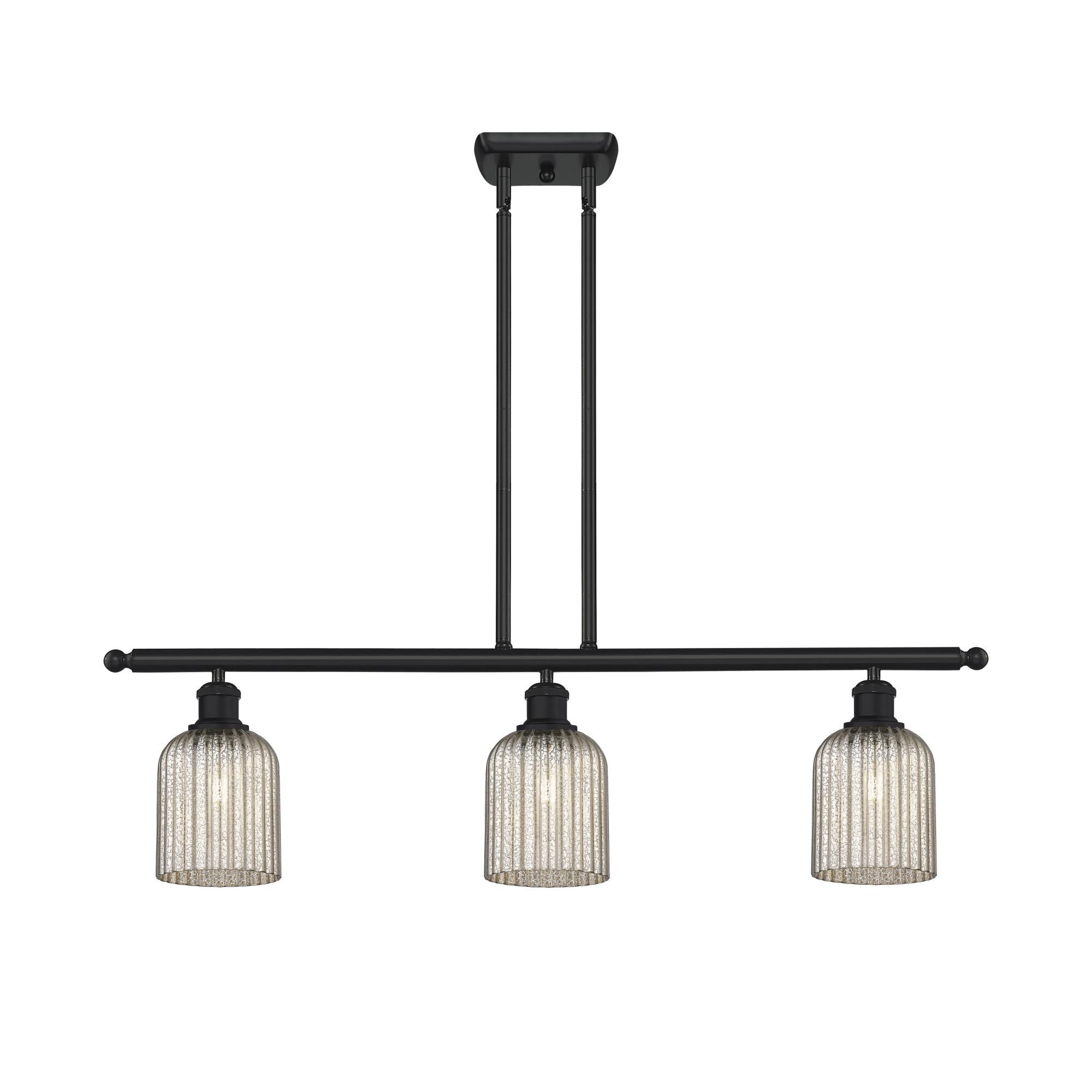 Shown in Matte Black finish and Mercury shade