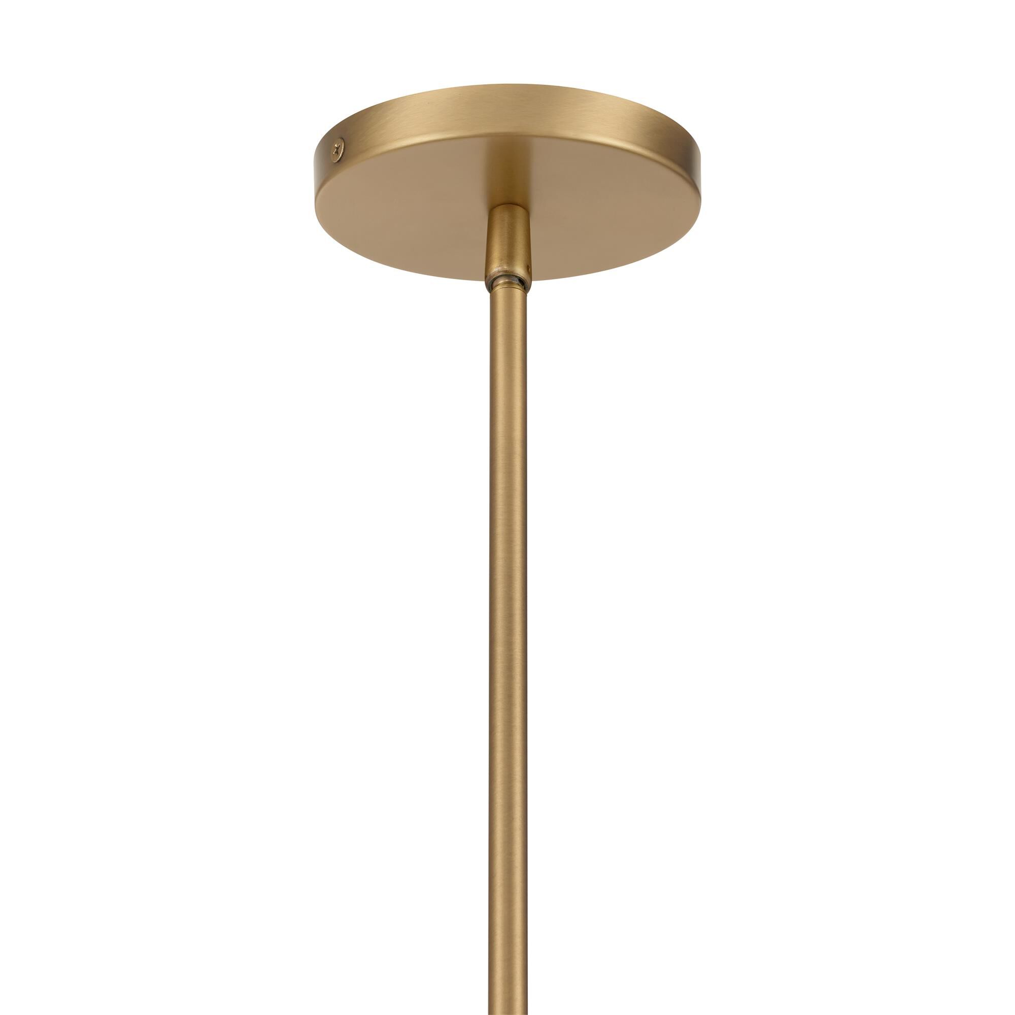 Shown in Legacy Brass finish and Clear and Etched Opal glass