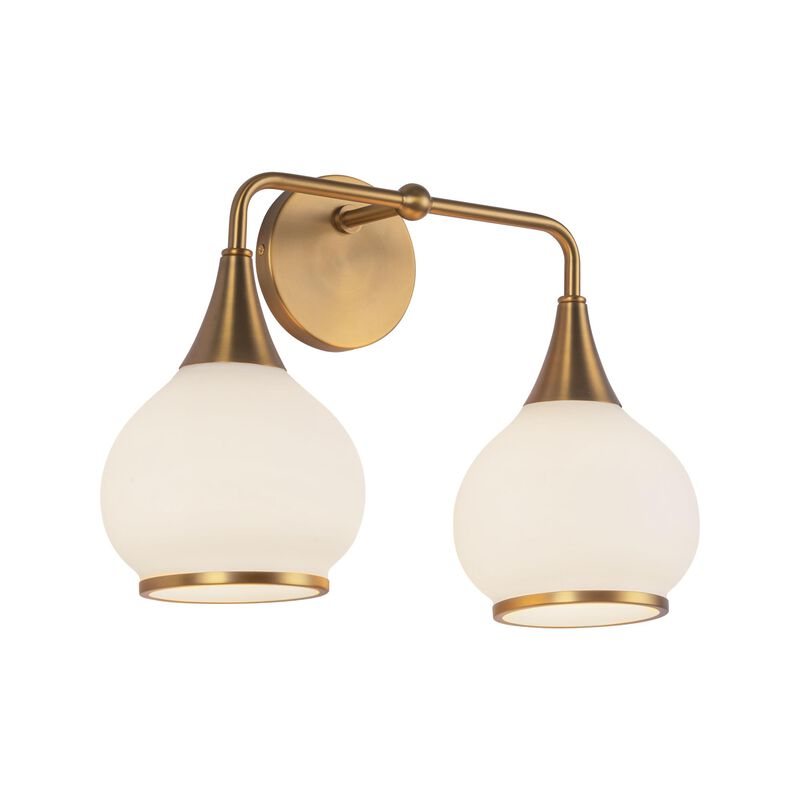 Hazel 17 Inch 2 Light Bath Vanity Light by Alora Mood