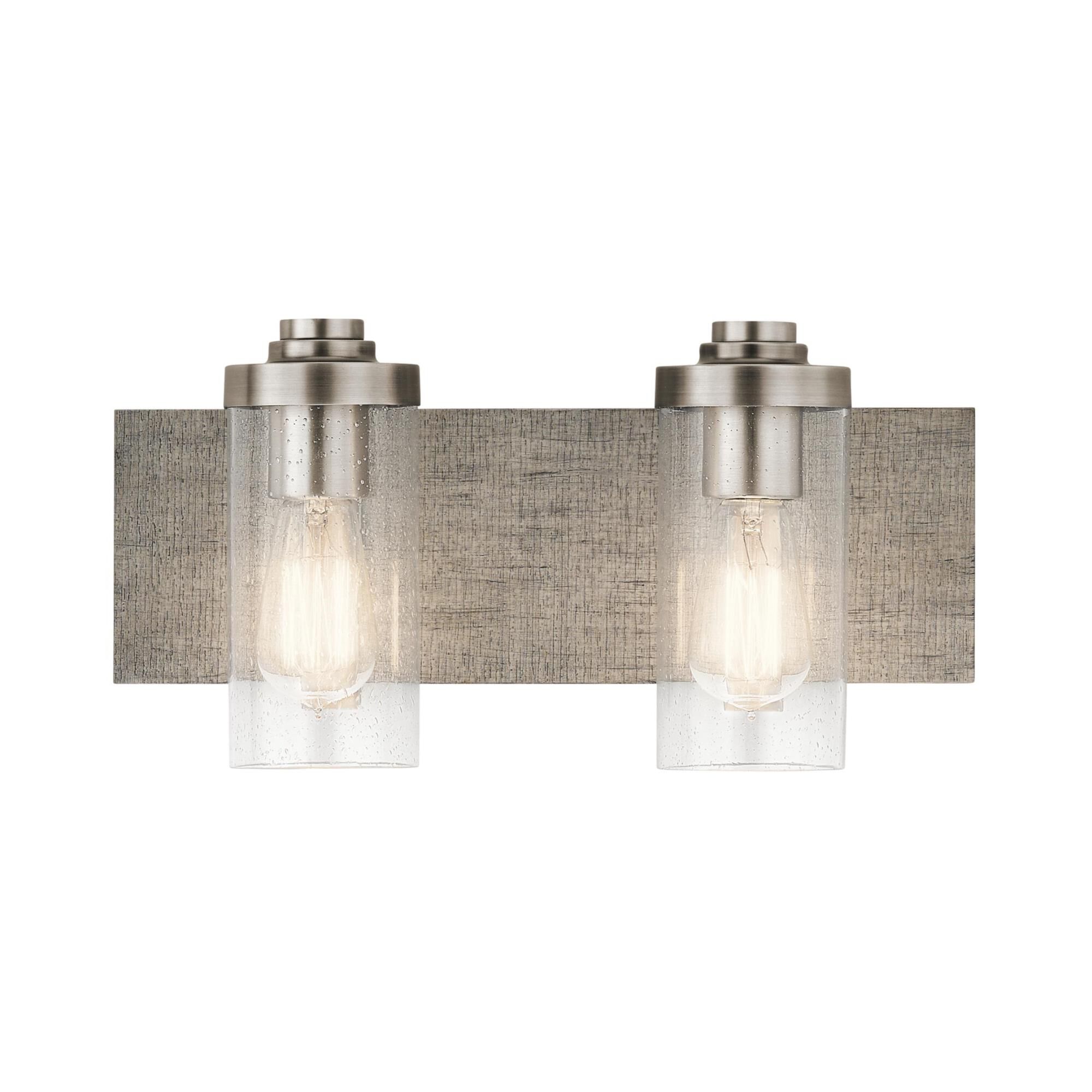 Shown in Classic Pewter finish and Clear Seeded glass