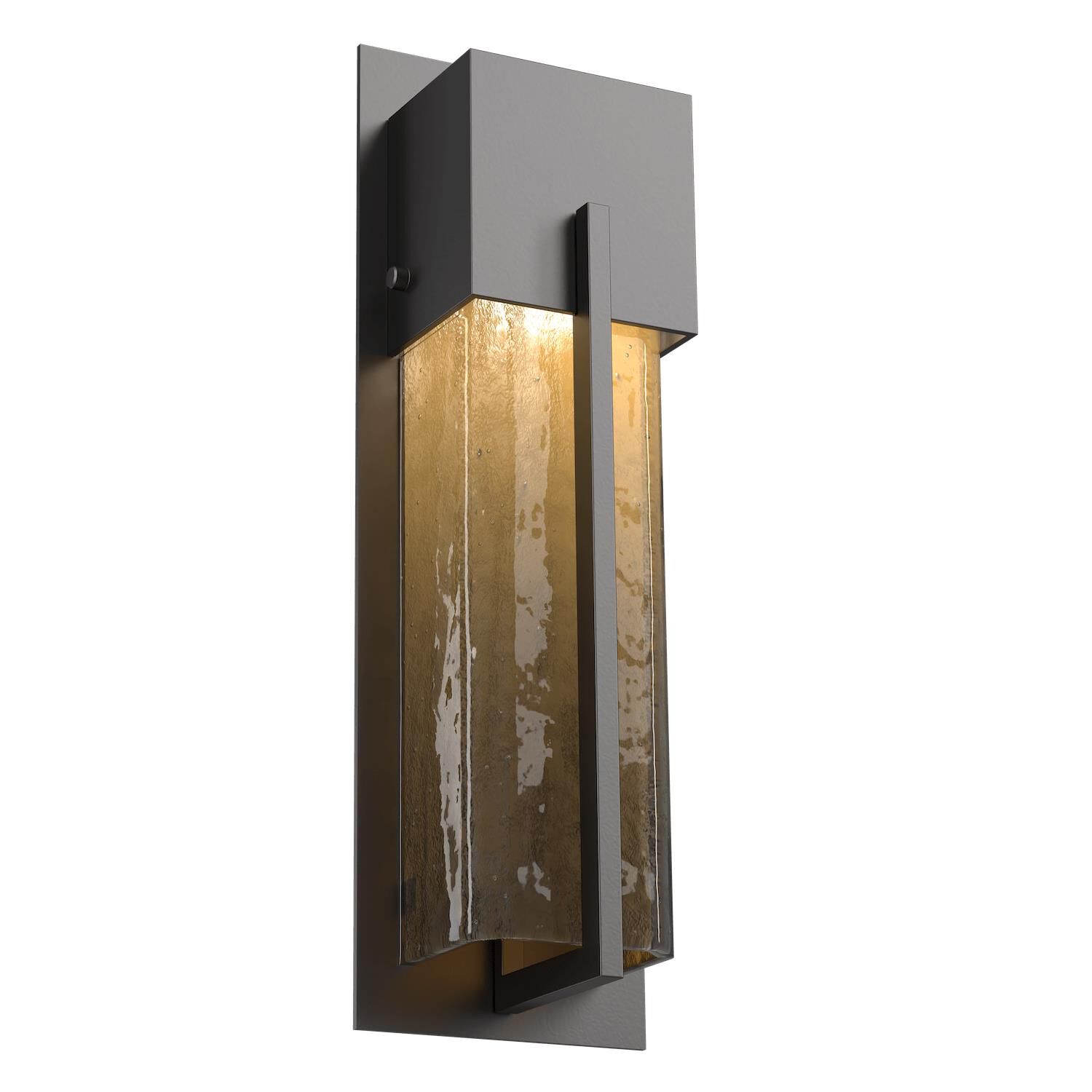 Hammerton Studio Square Glass 16 Inch Tall Outdoor Wall Light