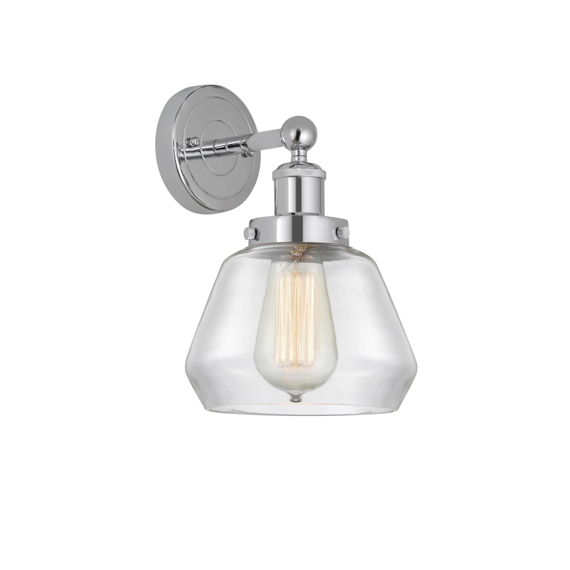 Shown in Polished Chrome, Clear finish and Clear glass and Clear Glass shade