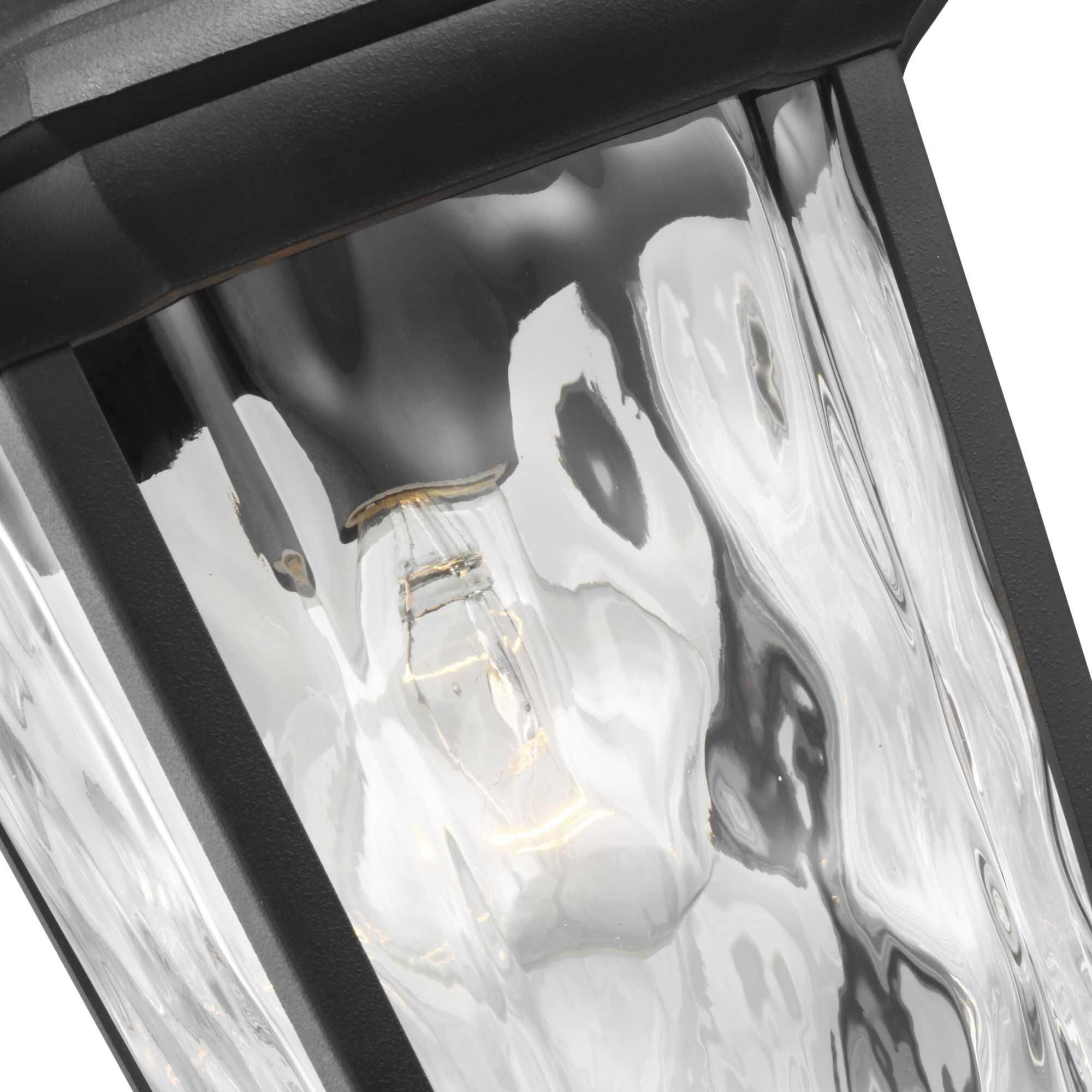 Shown in Textured Black finish and Clear Water glass