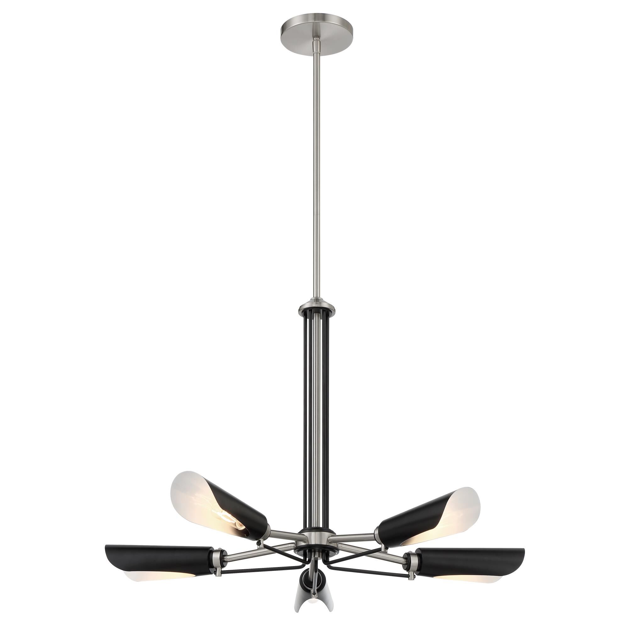Turbine 28 Inch 5 Light Chandelier by Kovacs