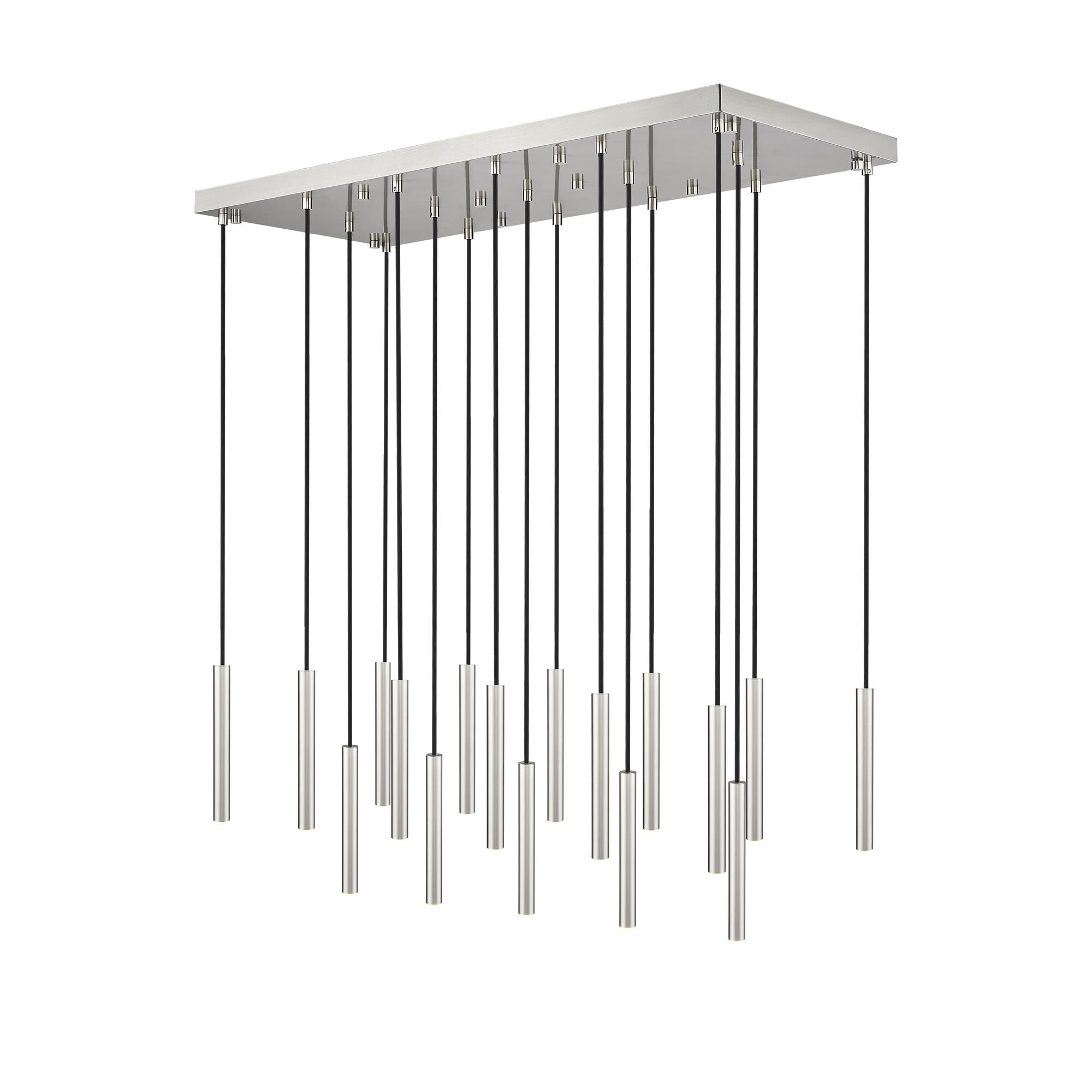 Shown in Brushed Nickel finish and Brushed Nickel glass and Brushed Nickel shade