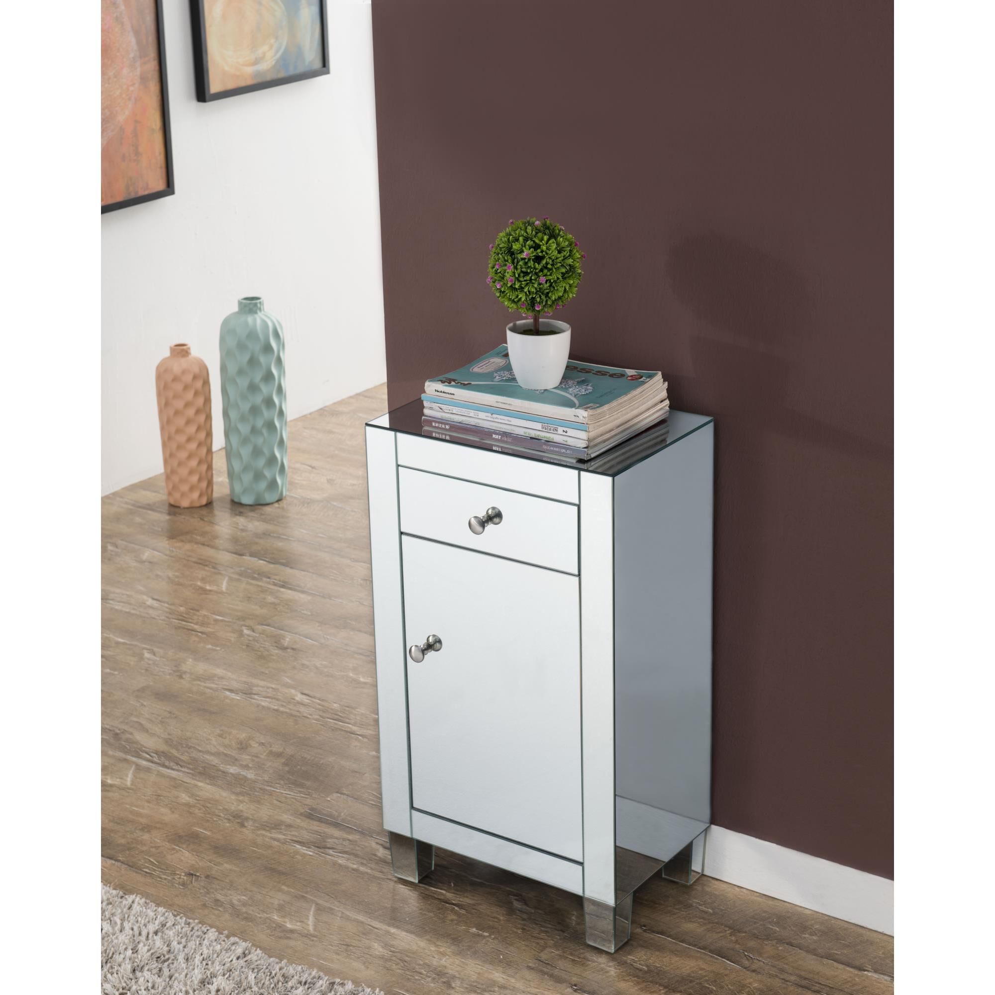 Contempo Storage Cabinet by Elegant Decor