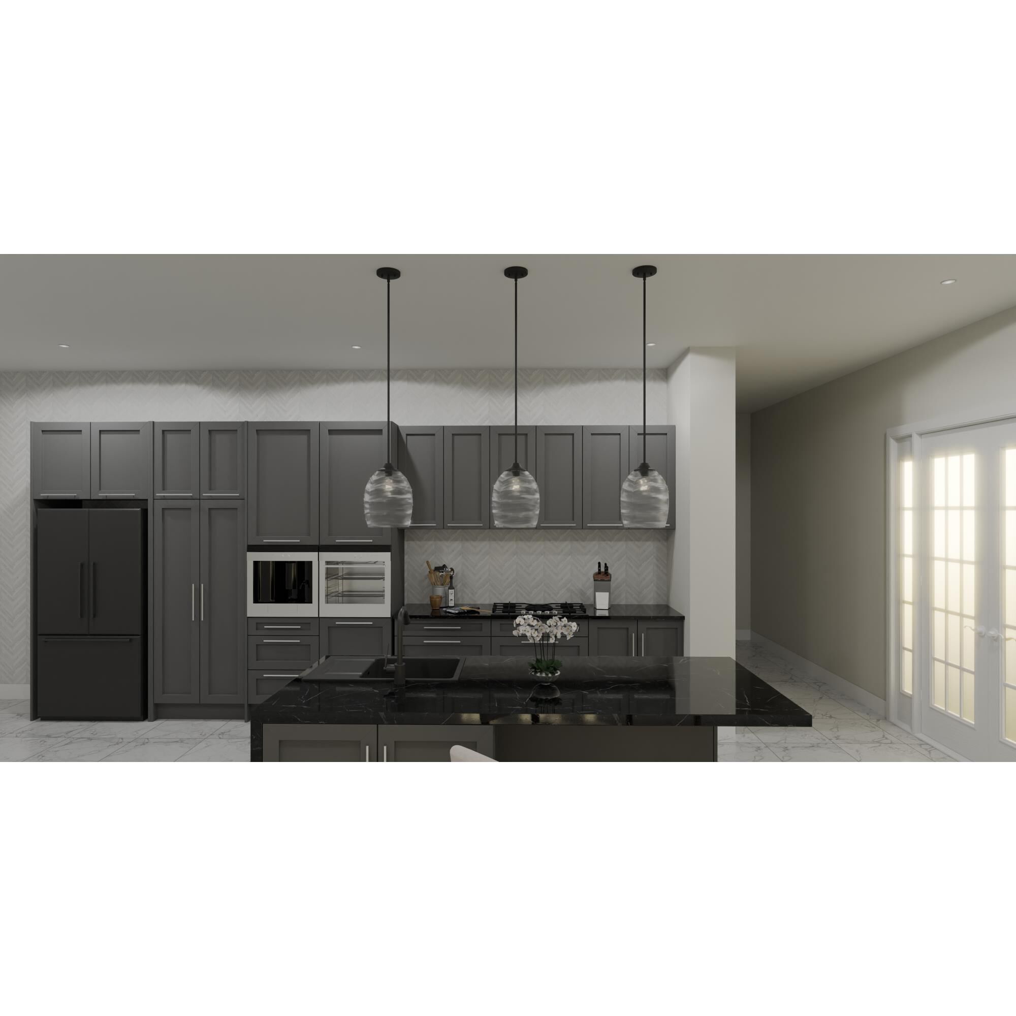 Shown in Matte Black finish and Clear Optic glass