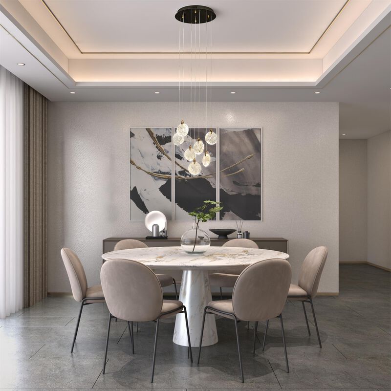 Snowflake 16 Inch Multi Light Pendant by Artcraft