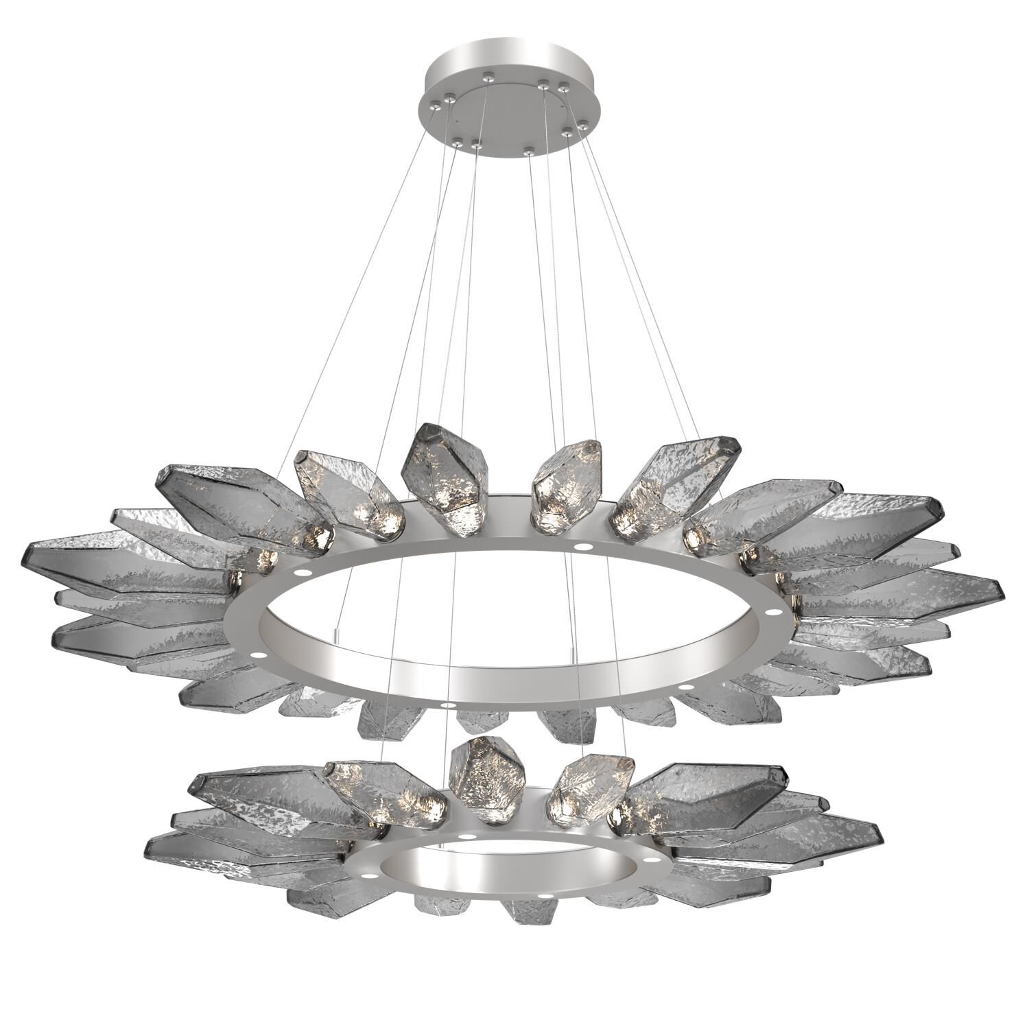 Rock Crystal 56 Inch 50 Light LED Chandelier by Hammerton Studio