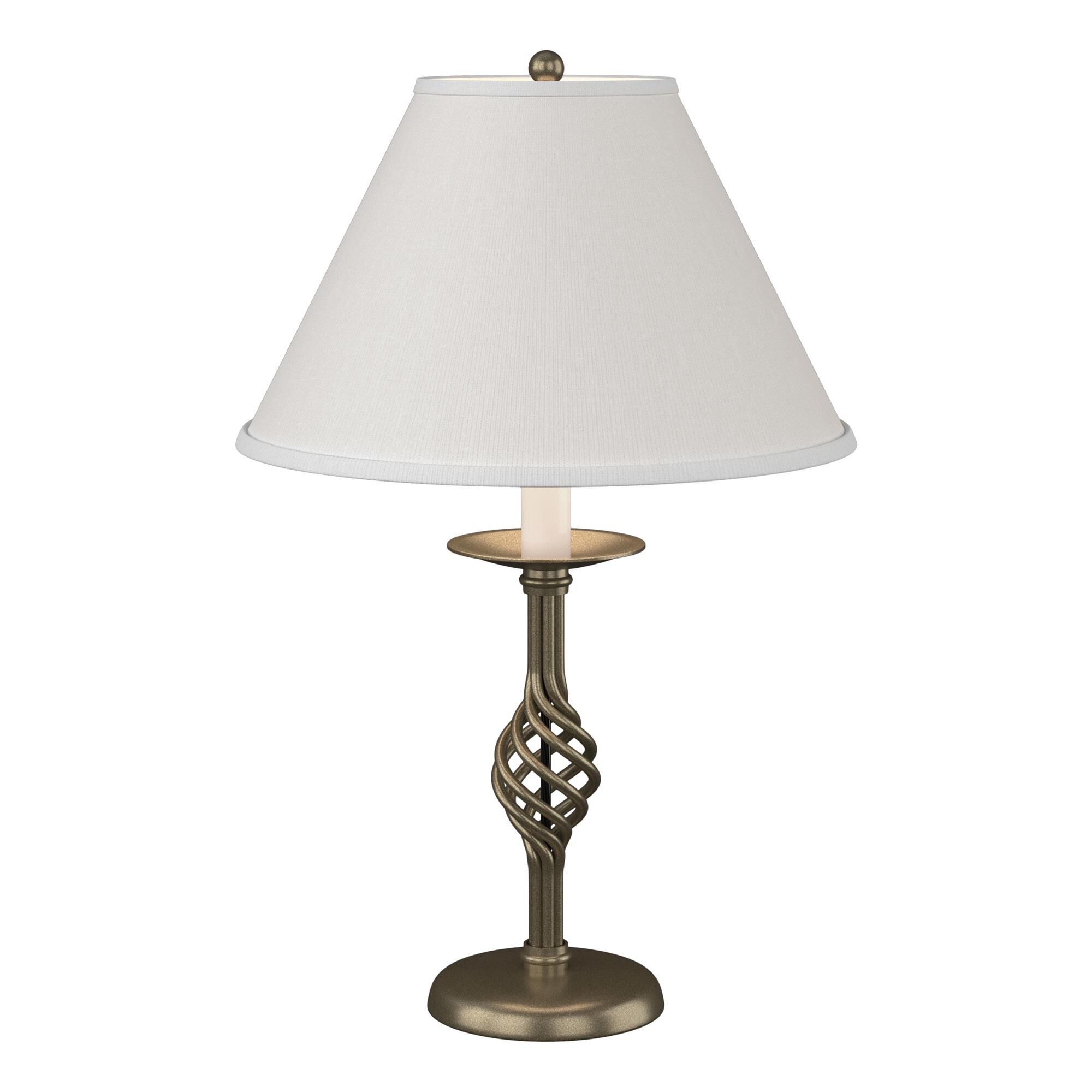 Shown in Soft Gold finish and Natural Anna shade