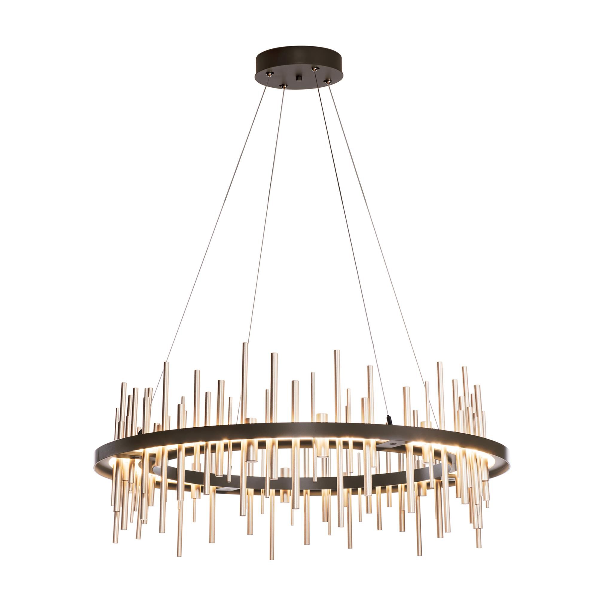 Shown in Oil Rubbed Bronze finish and Soft Gold accent