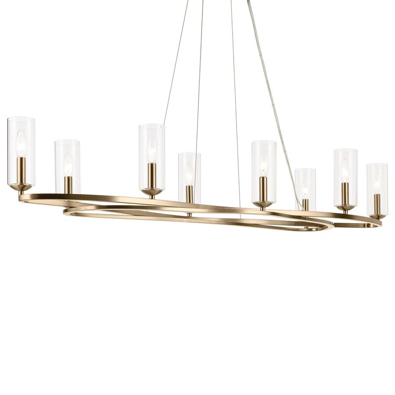 Harpin Medium Linear Chandelier by Kichler