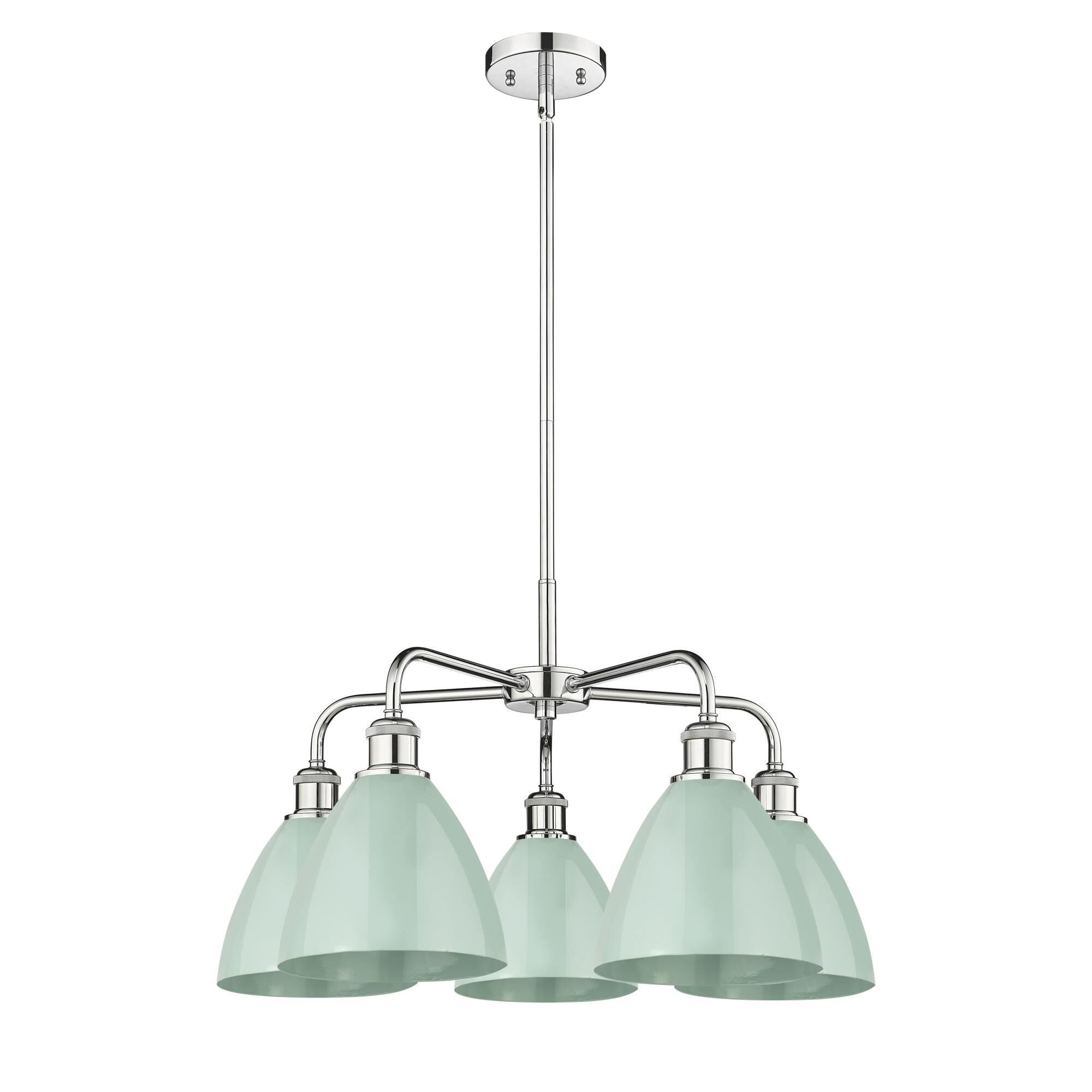 Shown in Polished Chrome finish and Seafoam shade