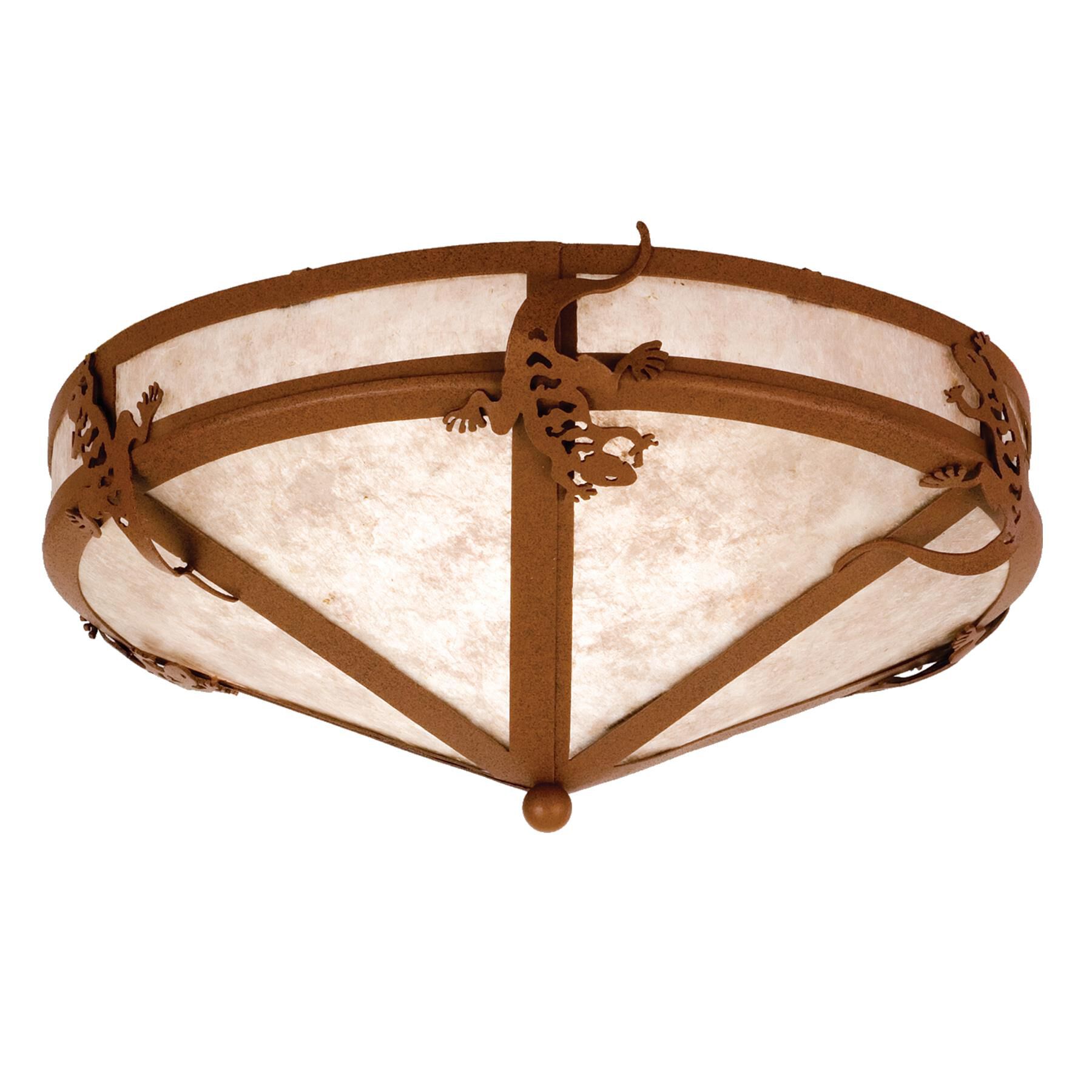 Gecko 16 Inch 2 Light Flush Mount by Meyda Lighting
