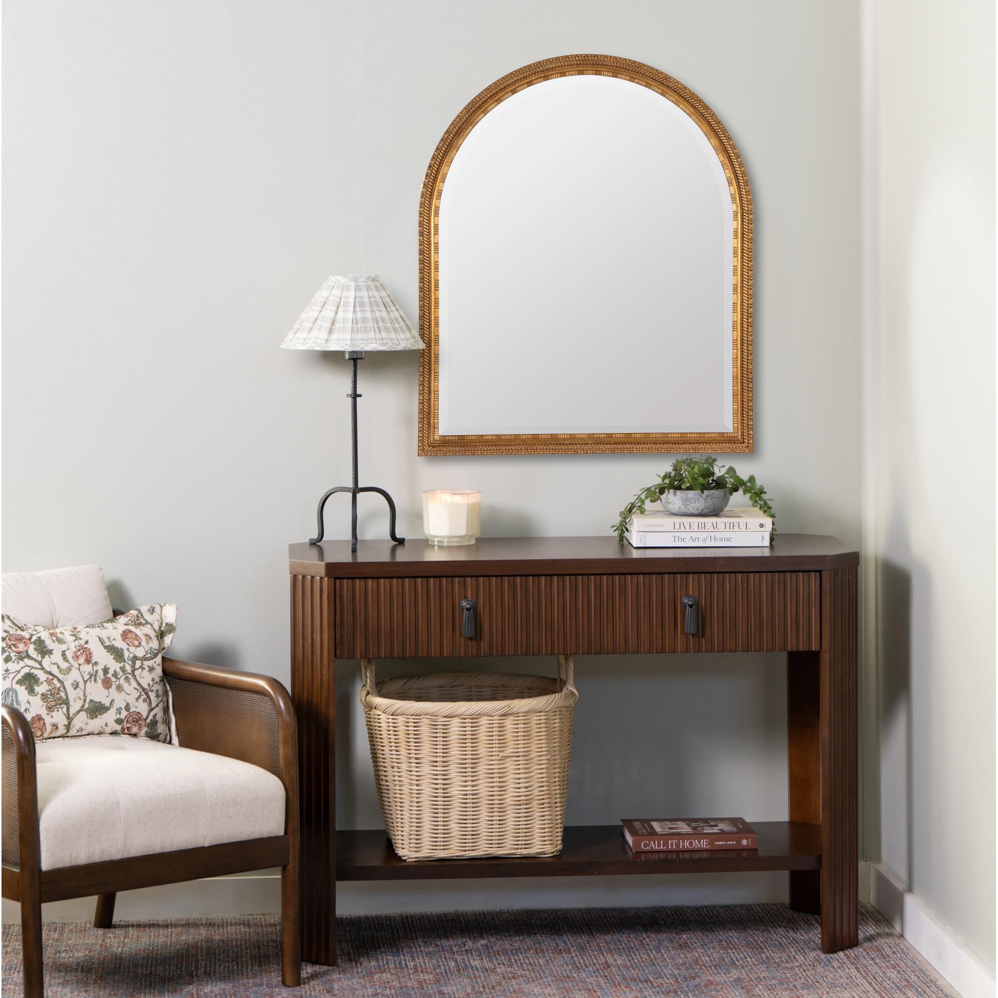 Shown in Antiqued Gold Finish finish