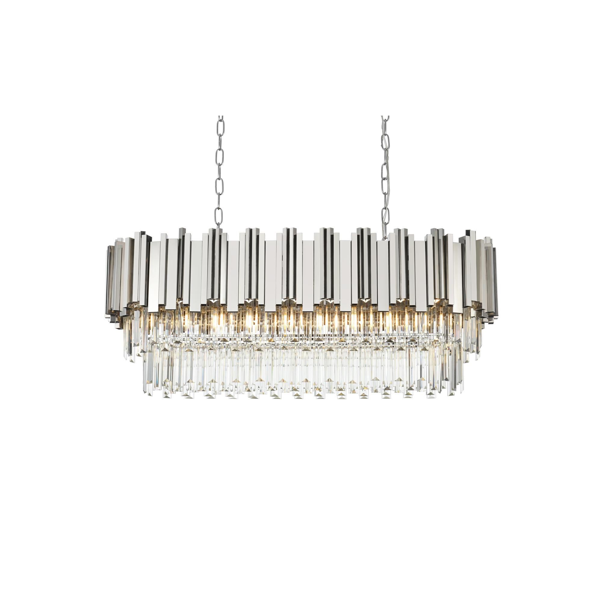 Willow 36 Inch Linear Suspension Light by Elegant Lighting