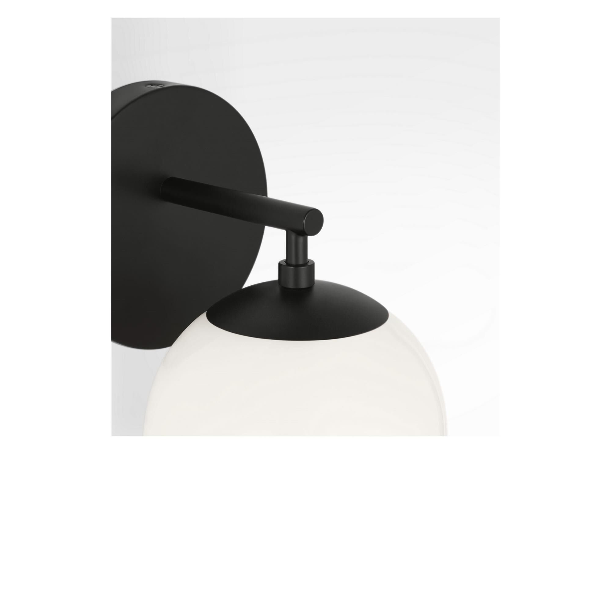 Shown in Midnight Black finish and Clear White glass