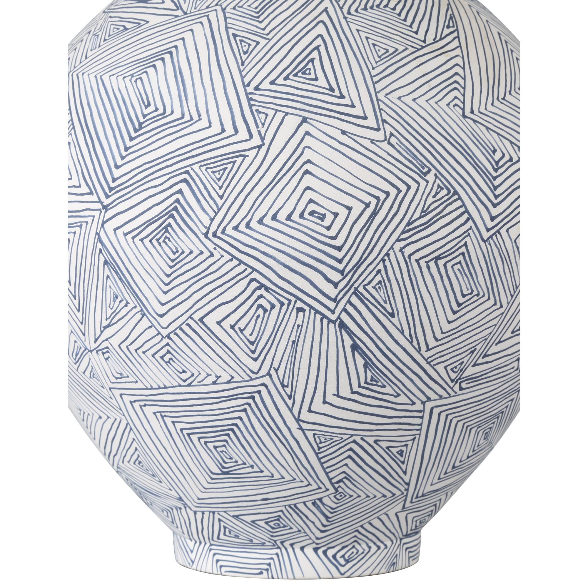 Blue Vase-Urn by Currey and Company