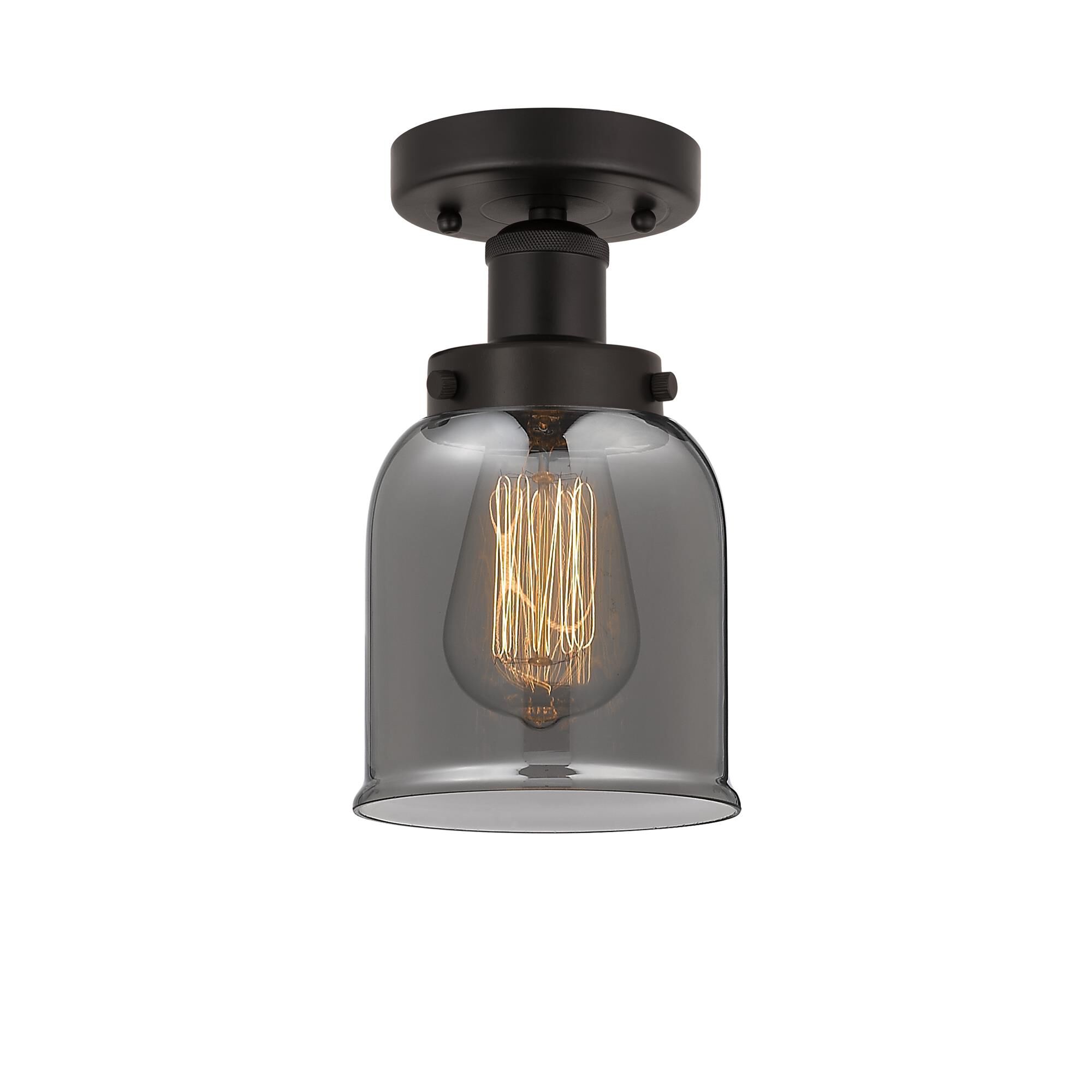 Shown in Oil Rubbed Bronze, Plated Smoke finish and Plated Smoke glass and Plated Smoke Glass shade