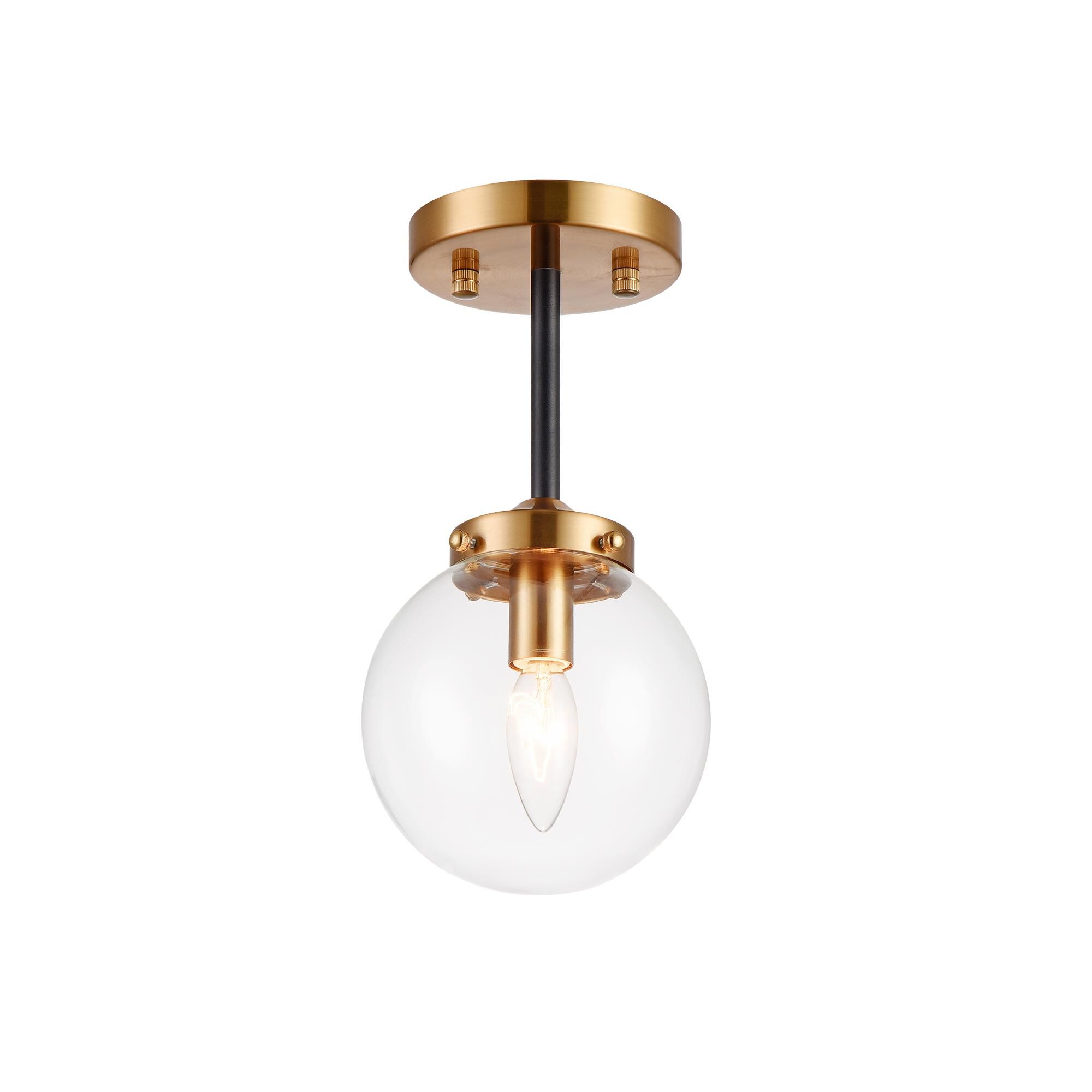 Maru 1 Light Semi Flush Mount by Matteo Lighting