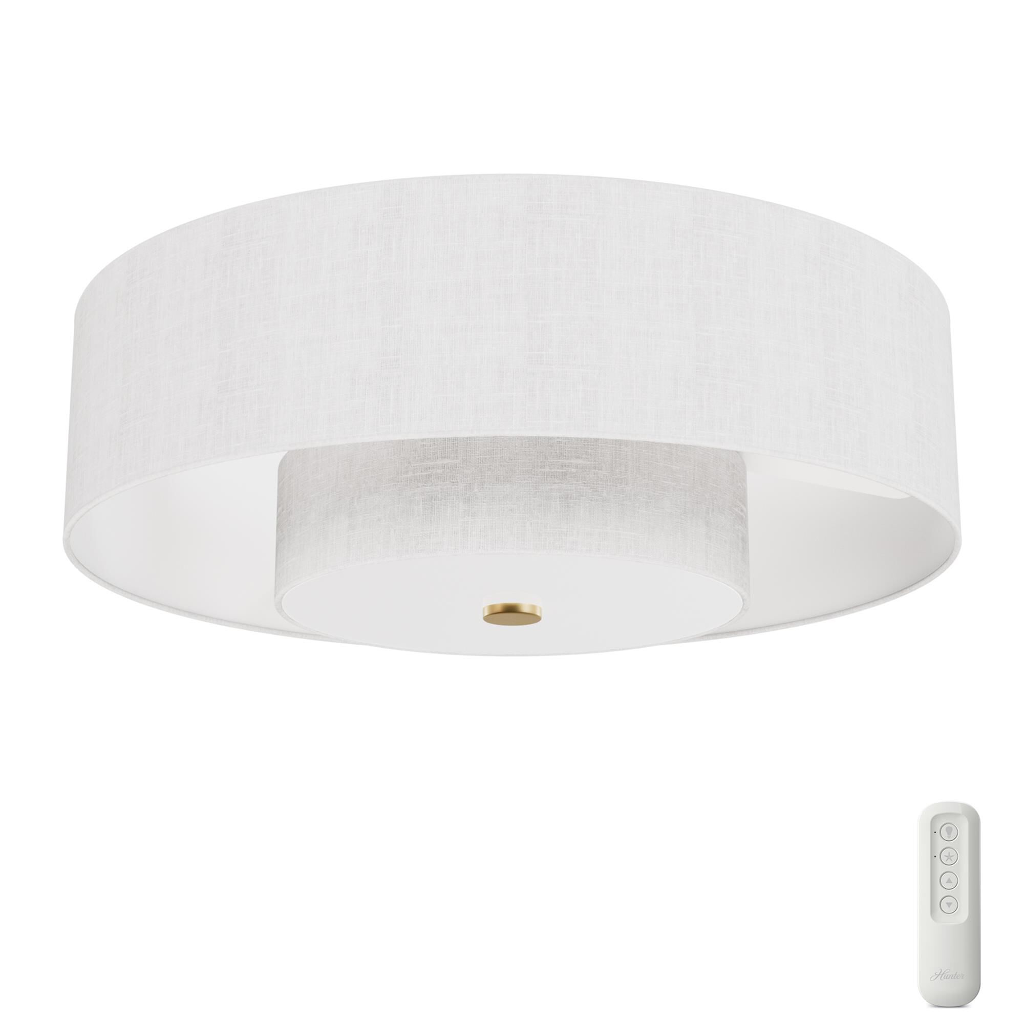 Shown in Luxe Gold finish and White Lens glass