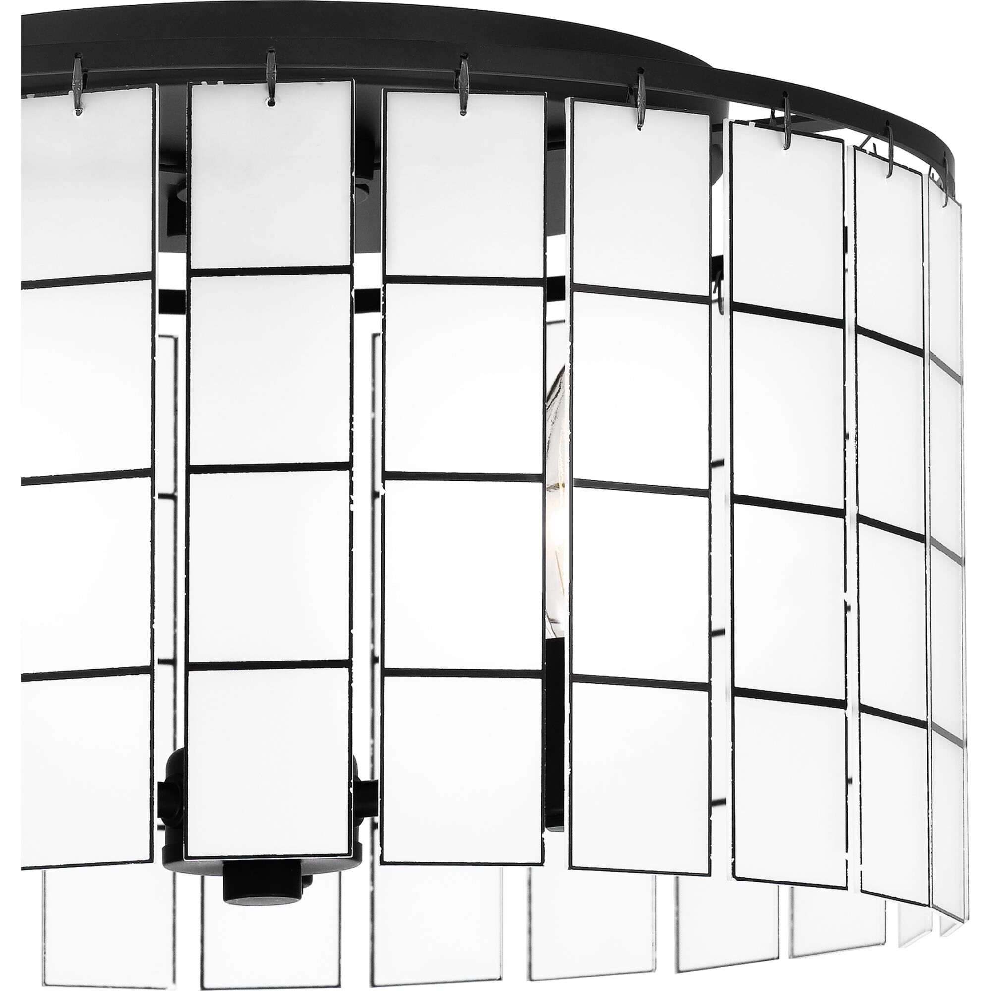 Seigler 14 Inch 3 Light Semi Flush Mount by Quoizel