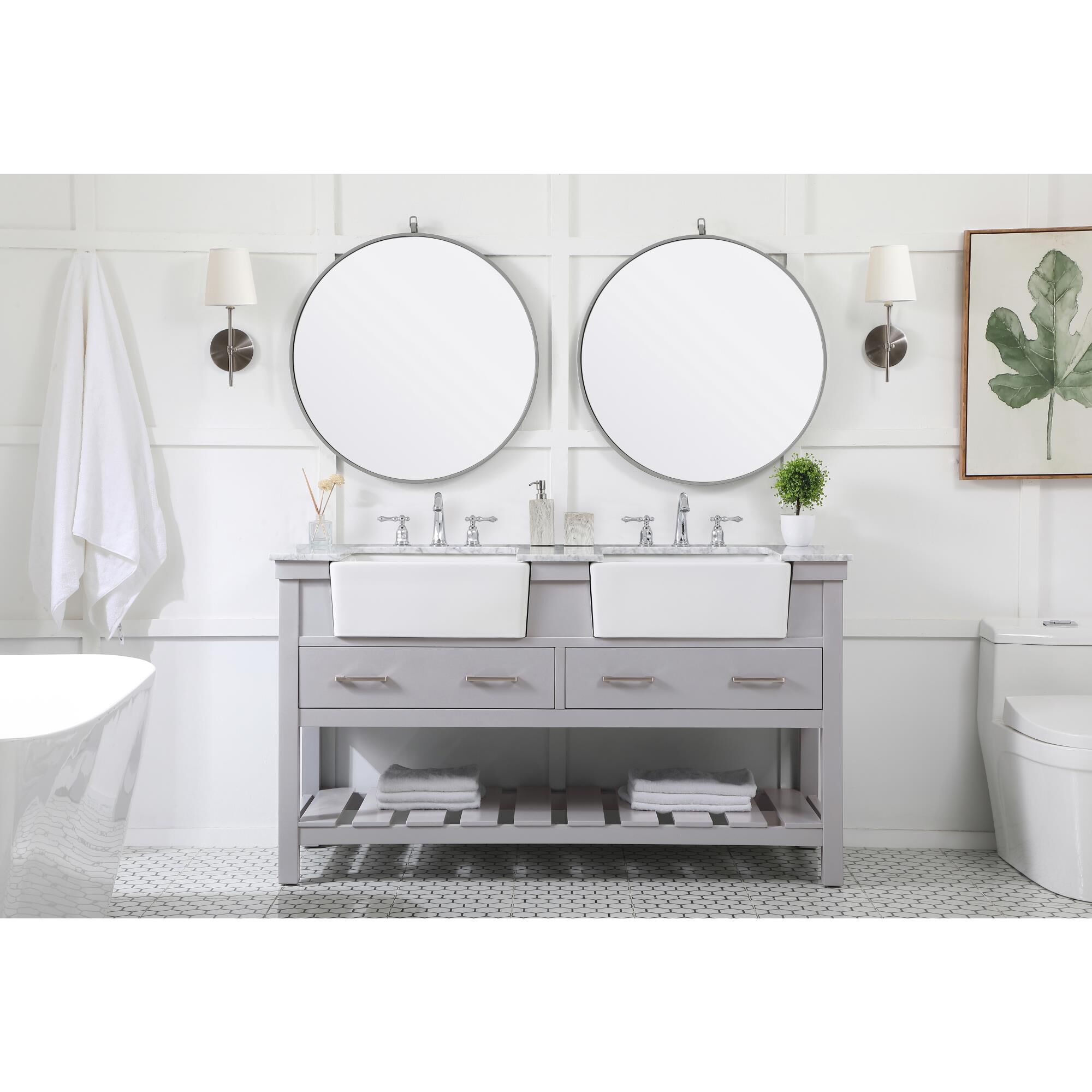 Shown in Grey finish