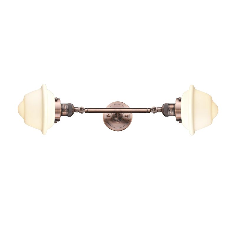 Bruno Marashlian Small Oxford 17 Inch 2 Light Bath Vanity Light by Innovations Lighting