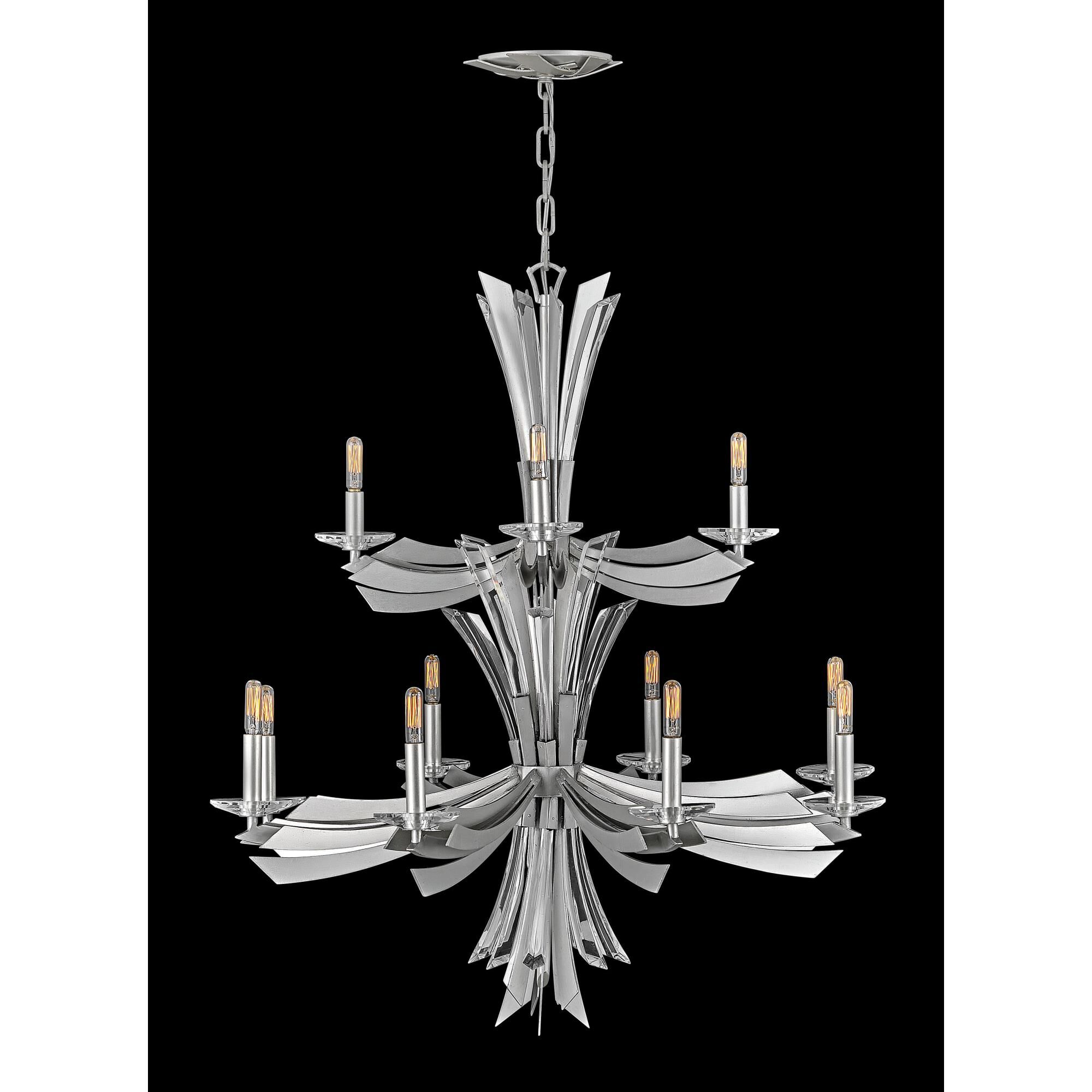 Vida 34 Inch 12 Light Chandelier by Fredrick Ramond