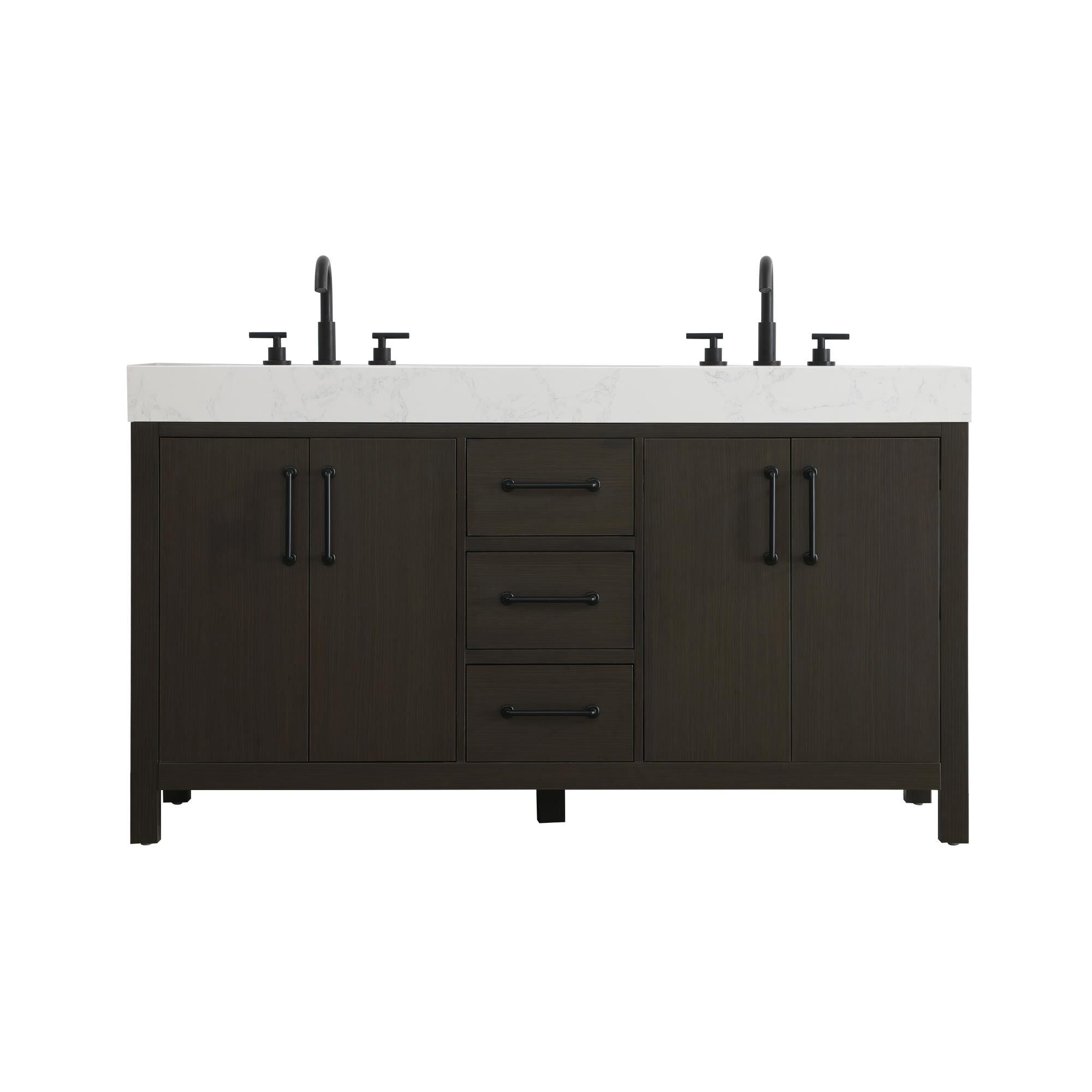 Nathan 60 Inch Bath Vanity by Elegant Dcor