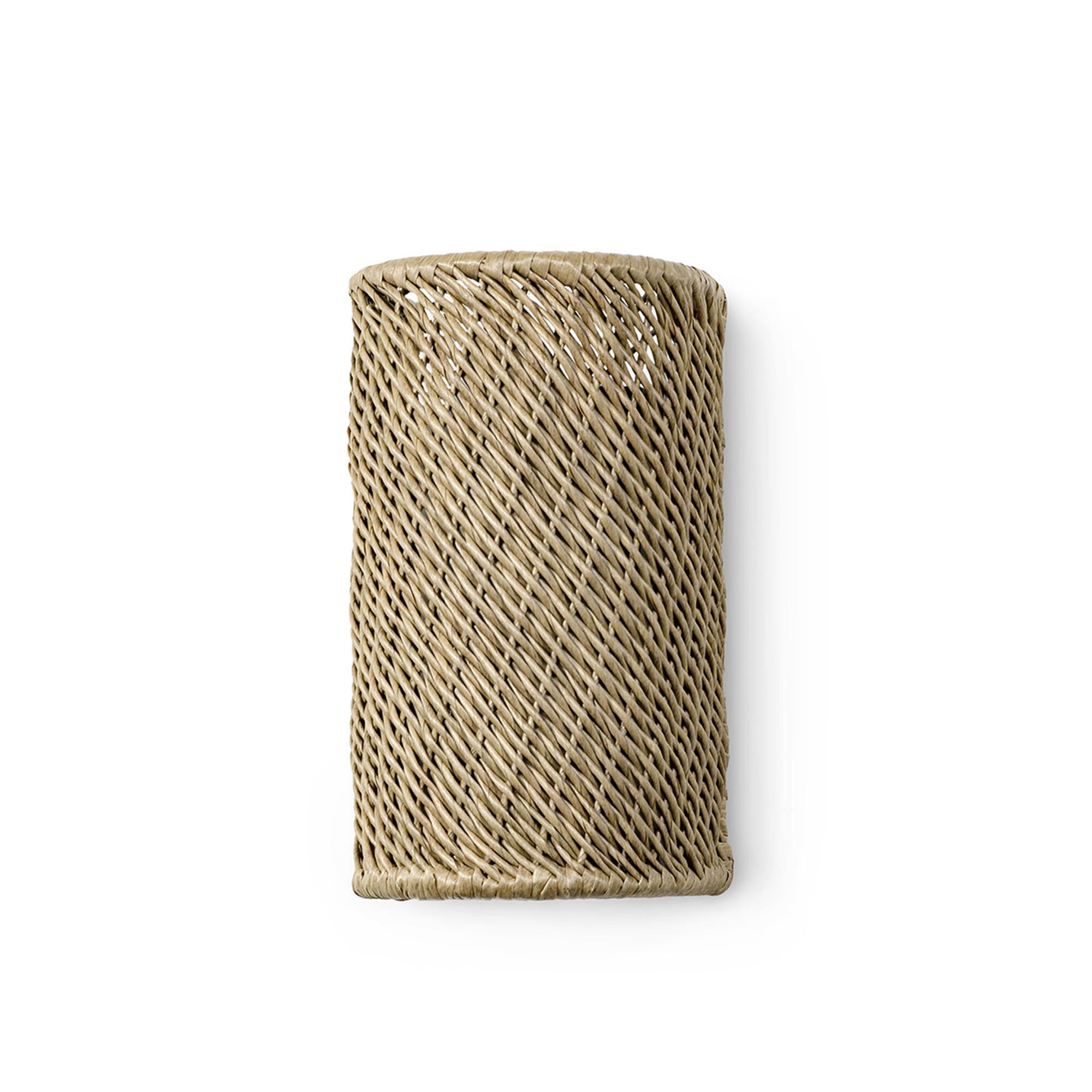 Shown in Charcoal finish and All Weather Wicker Seagrass shade