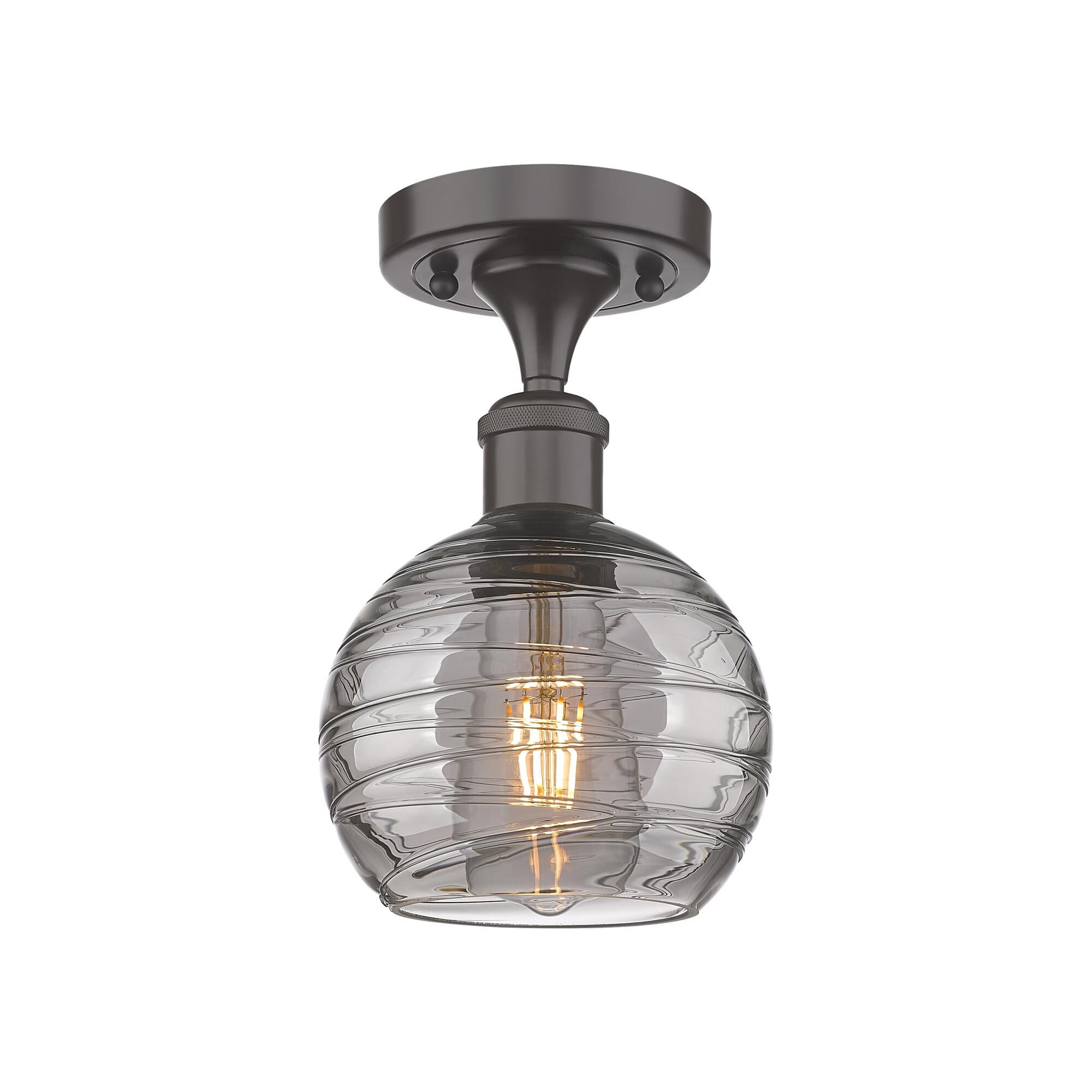 Bruno Marashlian Athens Deco Swirl 6 Inch Semi Flush Mount by Innovations Lighting