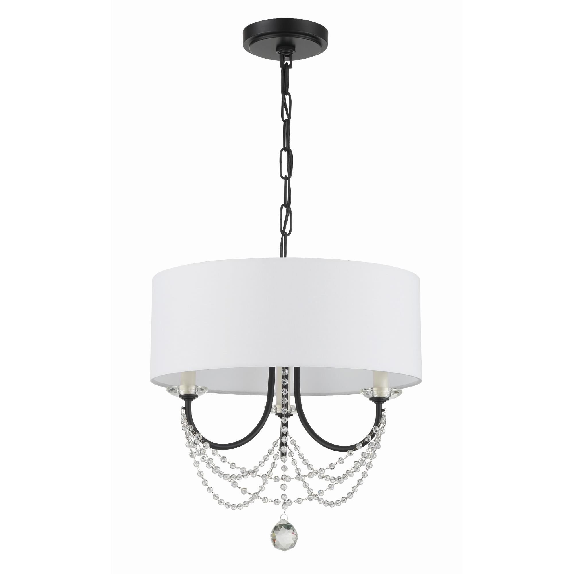 Delilah 15 Inch 3 Light Mini Chandelier by Crystorama