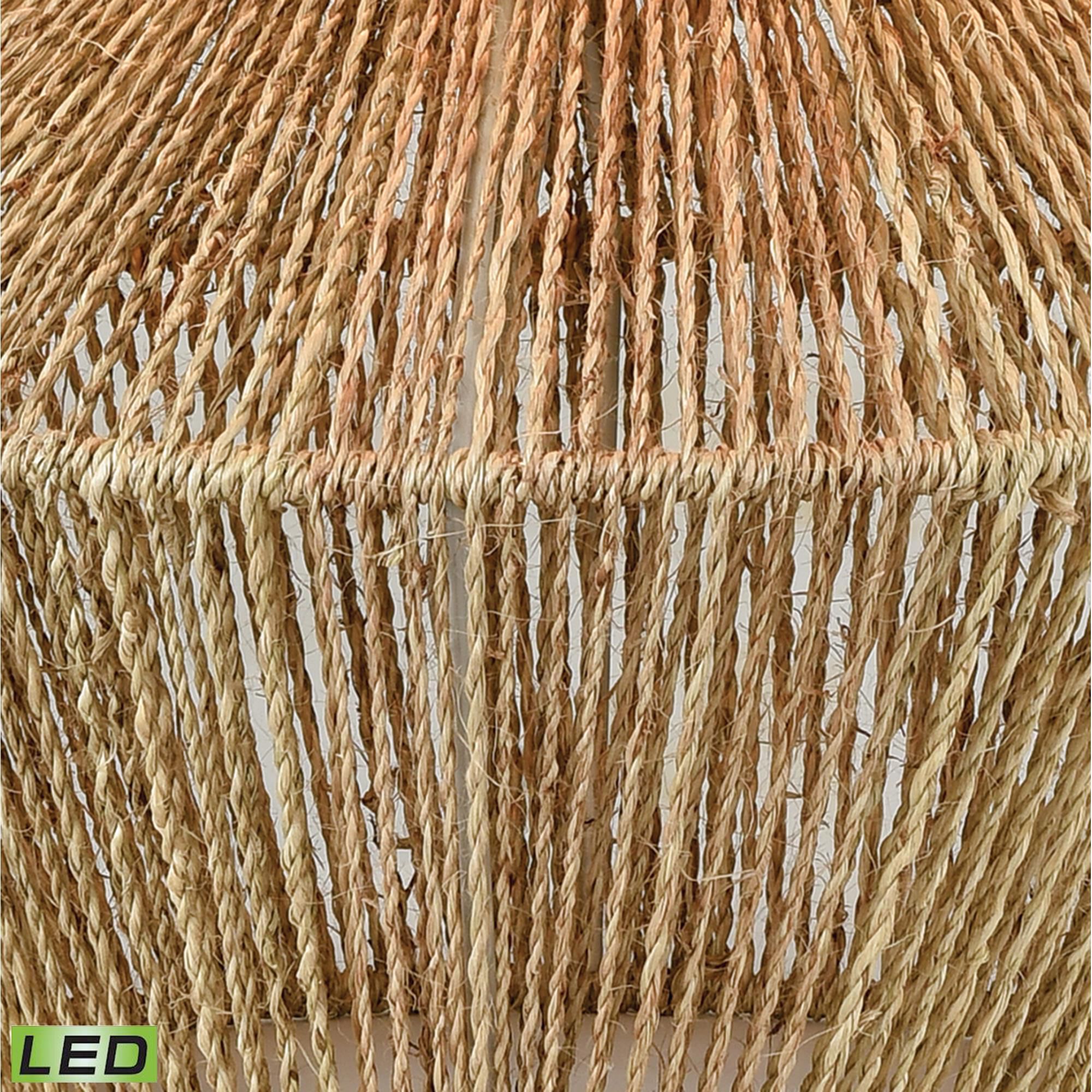 Shown in Natural finish and Sand Linen shade