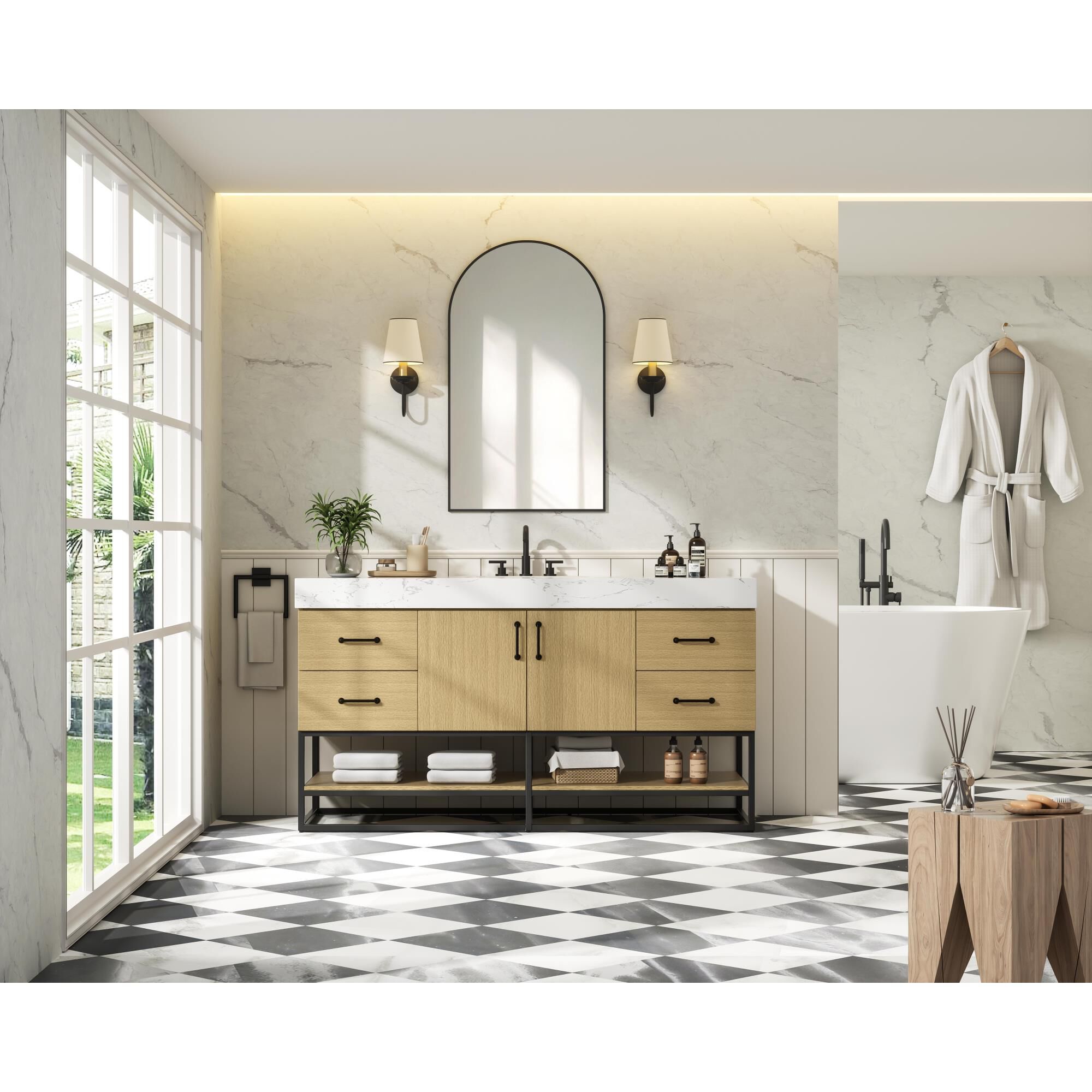 Shown in Honey Brown finish