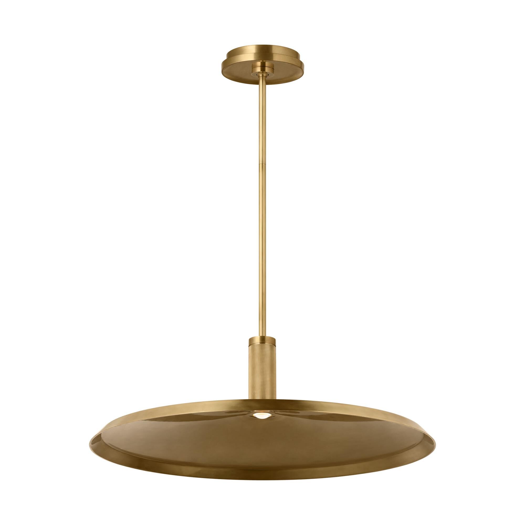 Shown in Hand Rubbed Antique Brass finish and Hand Rubbed Antique Brass shade