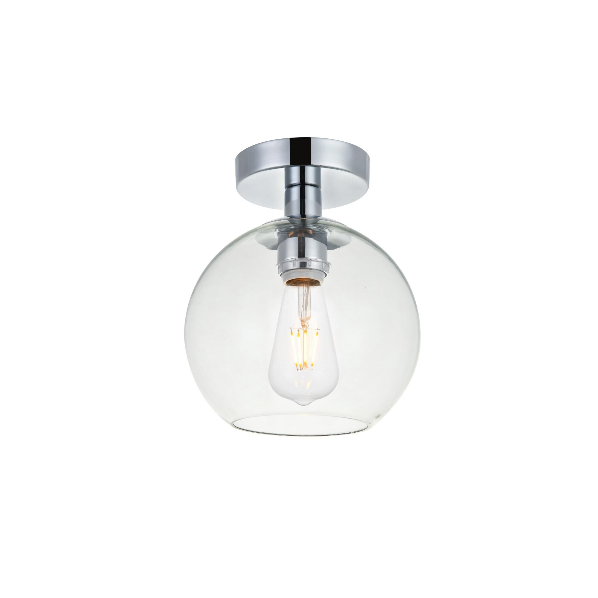 Baxter 8 Inch Semi Flush Mount by Elegant Lighting